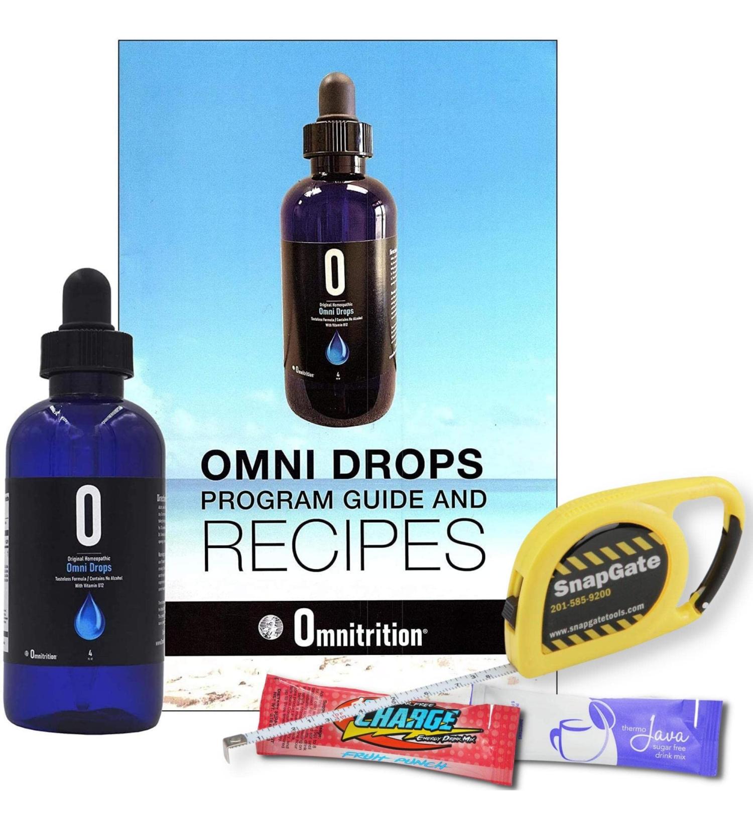 Omni Drop Program Bundle: 4 oz Omni Drops with Vitamin B12, Guide, Samples, Tape Measure - Buy Online on GoSupps.com