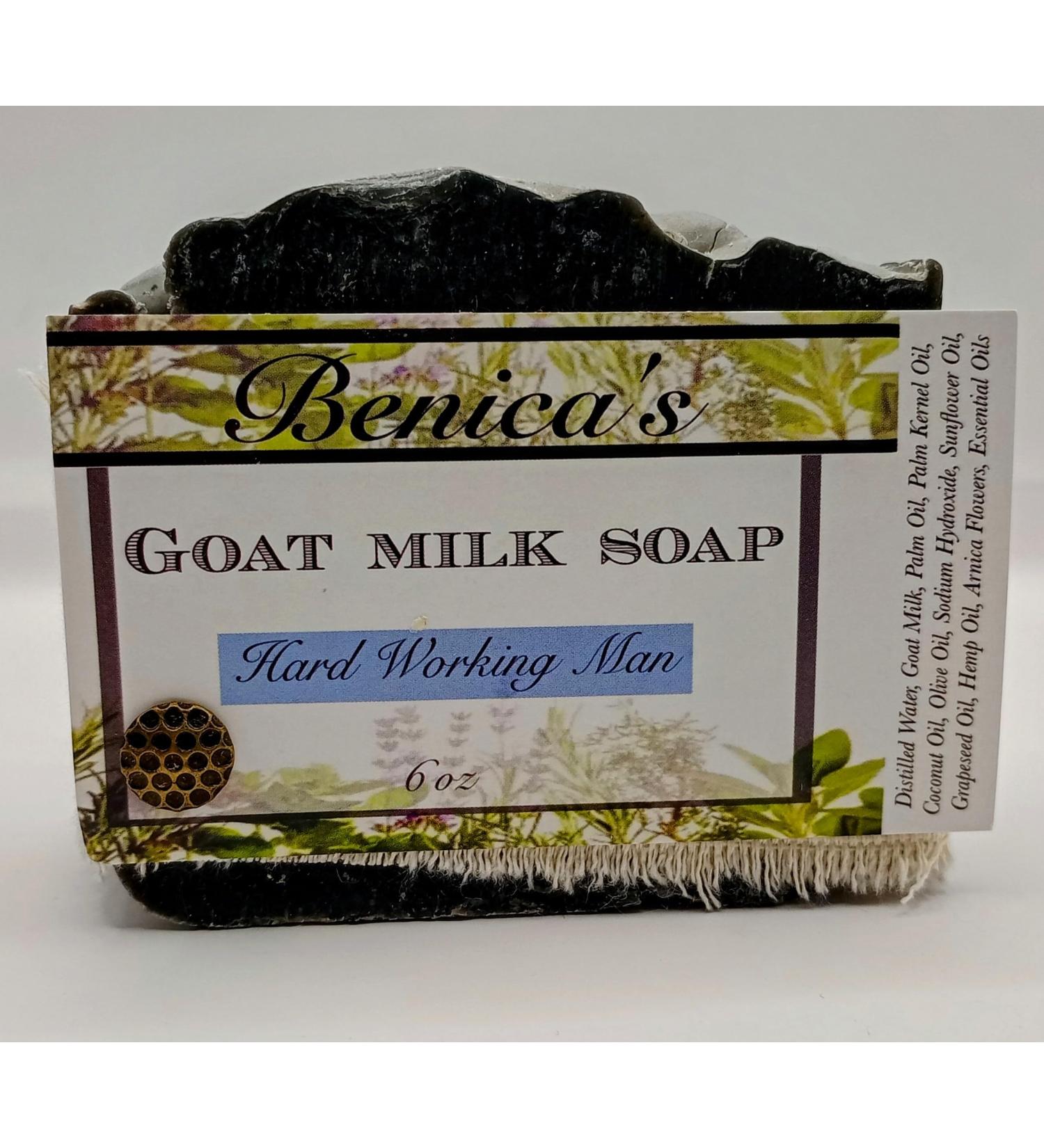 Benica's Goat Milk Soap (Hard Working Man)
