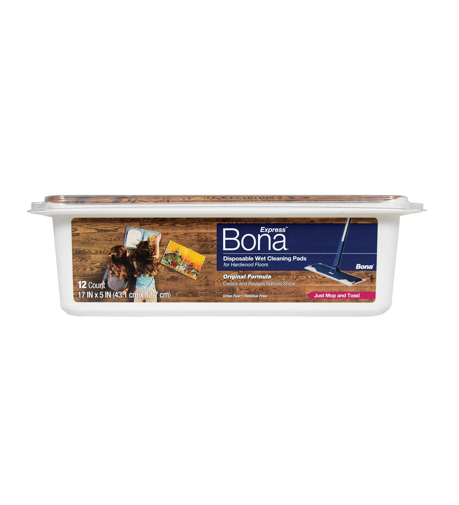 Bona Hardwood Floor Disposable Wet Cleaning Pads 12ct - Convenient Cleaning Solution - Buy Online on GoSupps.com