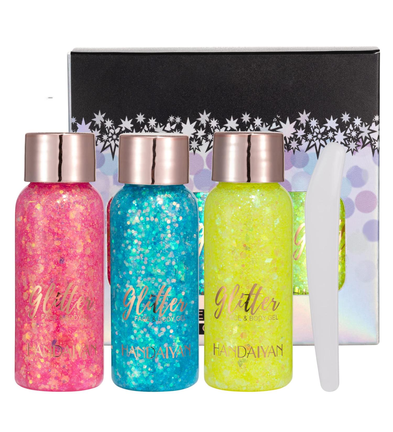 GL-TURELIFES Mermaid Chunky Glitter - 30g Festival Body Gel for Face Hair & Nails | Sparkling Cosmetic Glitter Set - Buy Online on GoSupps.com