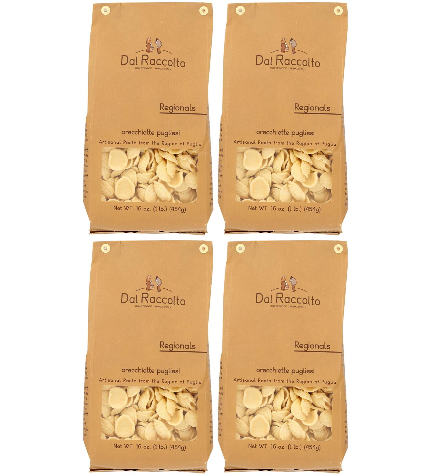 Dal Raccolto Orecchiette Pasta  1 lb (Pack of 4)  64 oz 1.0 Pound (Pack of 4) Orecchiette Pasta - Buy Online on GoSupps.com