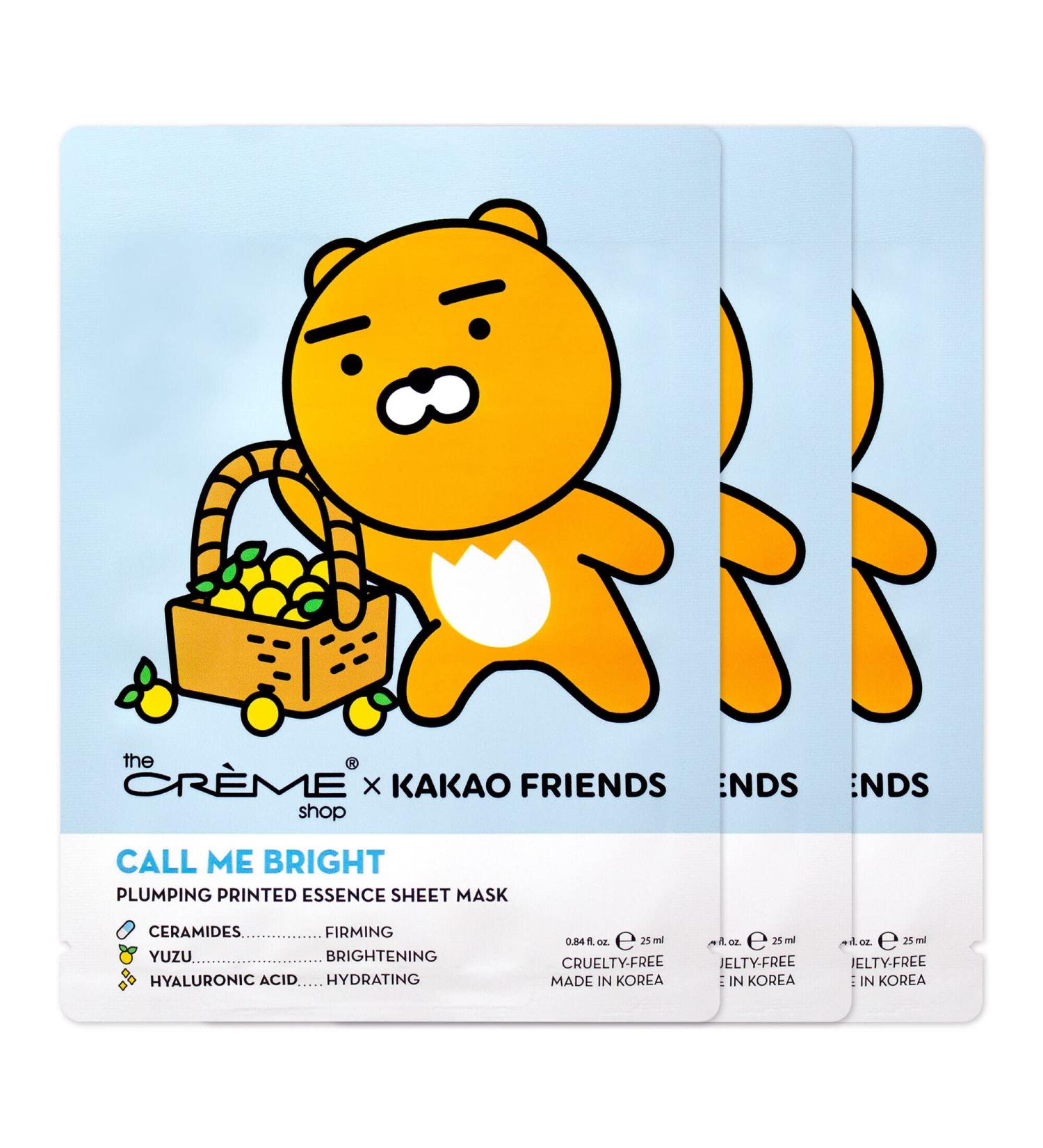 Shop The Cr me Shop RYAN CALL ME BRIGHT Printed Essence Sheet Mask - Hydrating Brightening Fast Shipping Worldwide - Buy Online on GoSupps.com