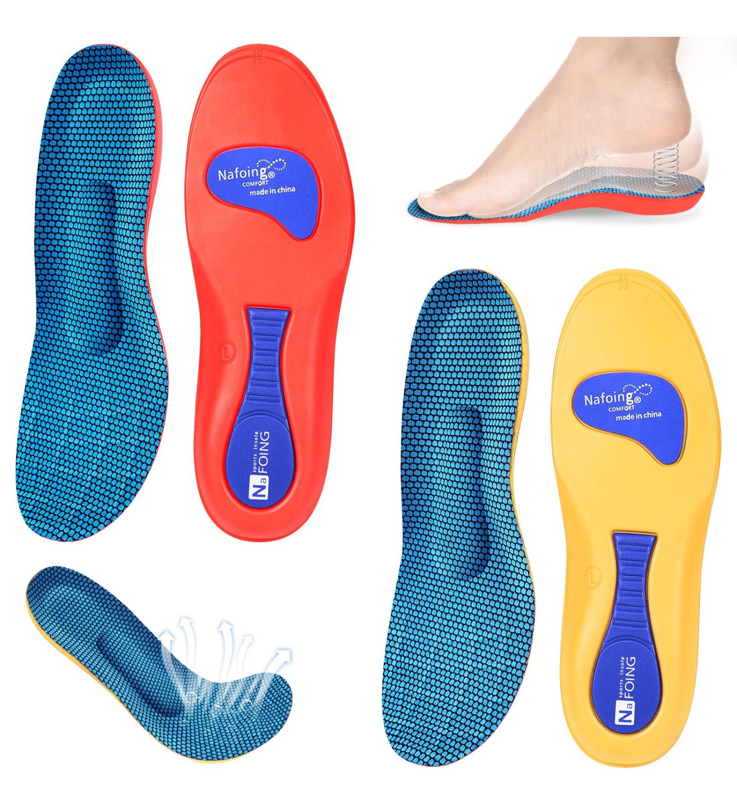 Norelie Orthopedic Insoles - 2 Pairs Comfort & Support for Work & Sports Shoes (Sizes 39-40) | Best Foot Vault Support - Buy Online on GoSupps.com