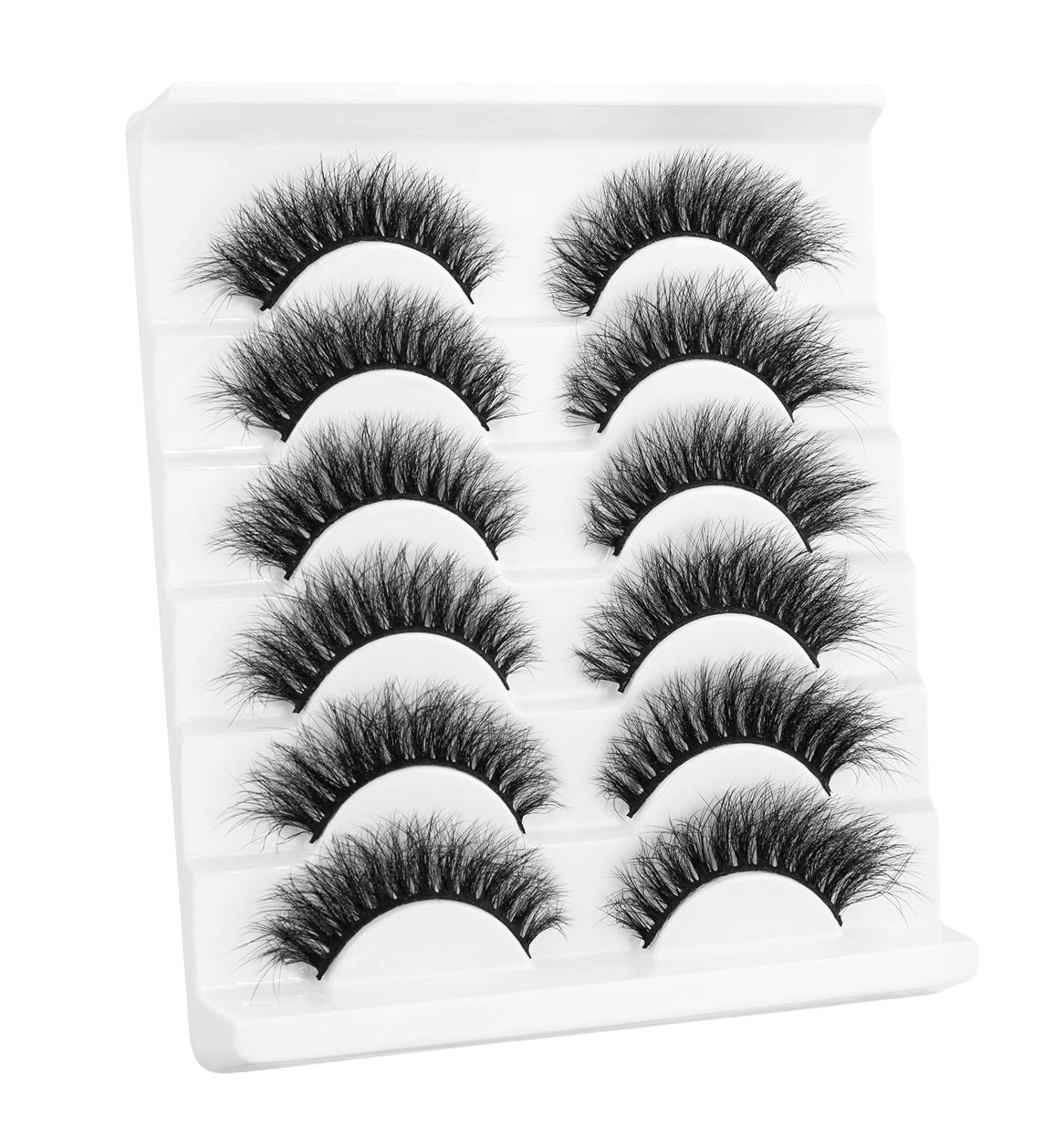 KOUSEI Cat Eyes False Eyelashes - Wispy Natural Faux Mink Lashes (6 Pairs) - Light Volume Short Fake Eye Lashes Multi-Pack - Buy Online on GoSupps.com