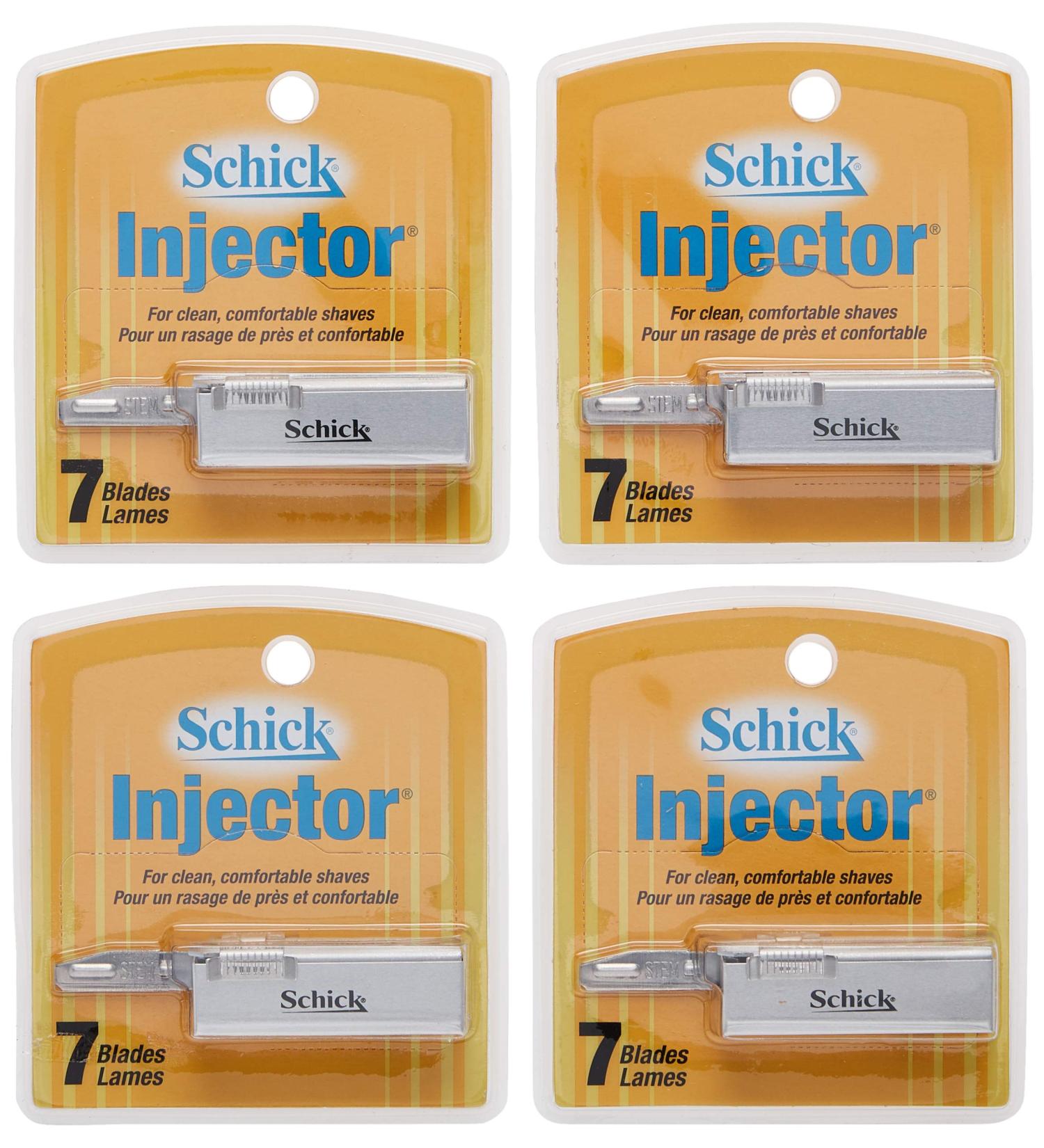 Schick Injector Razor Blades - 4 Count, Pack of 1 - Buy Online on GoSupps.com