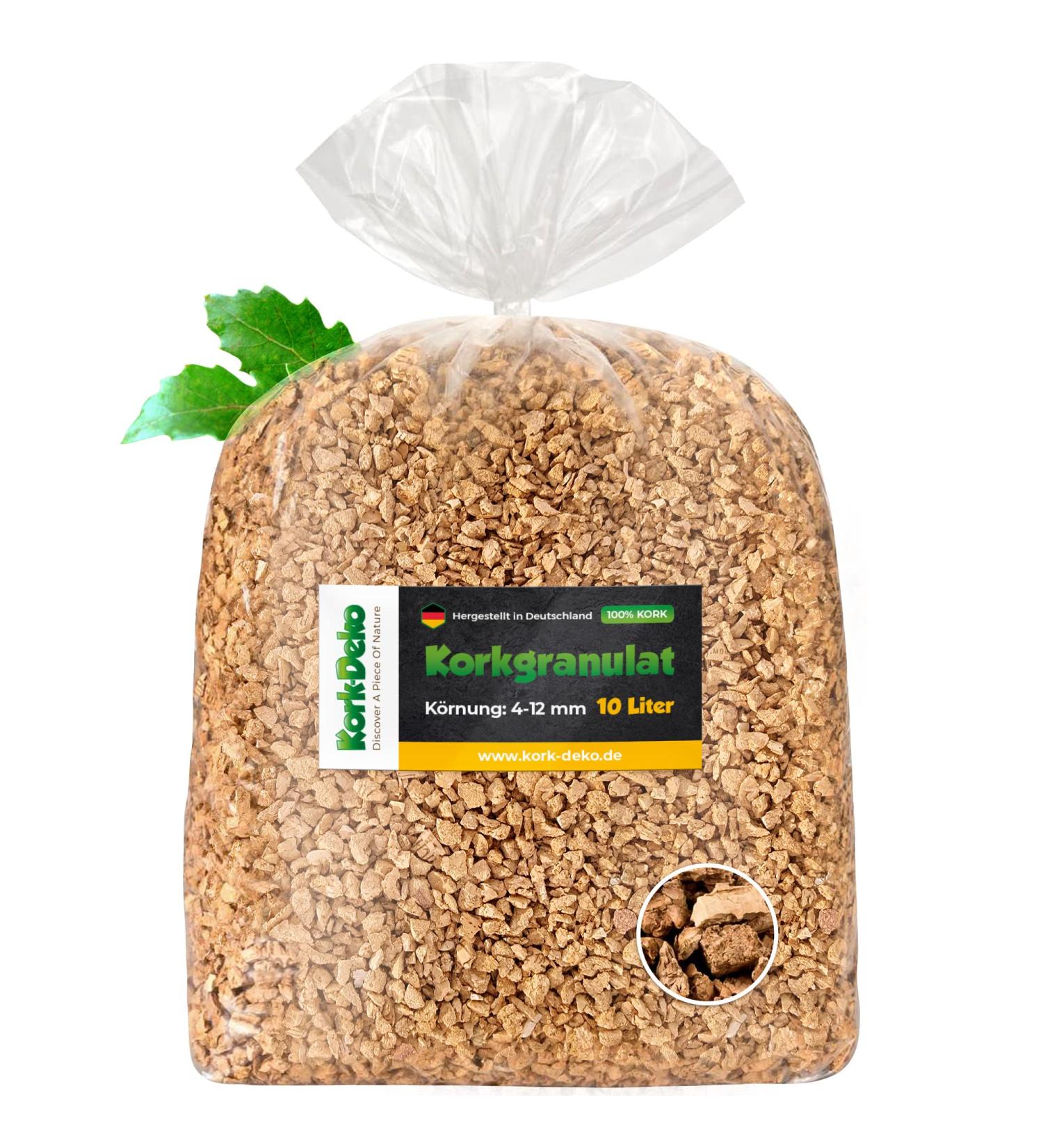 10L Cork Granulate for Terrariums | Rough Cork Substrate (4-12mm) - Ideal for Reptiles D cor & Model Building - Buy Online on GoSupps.com