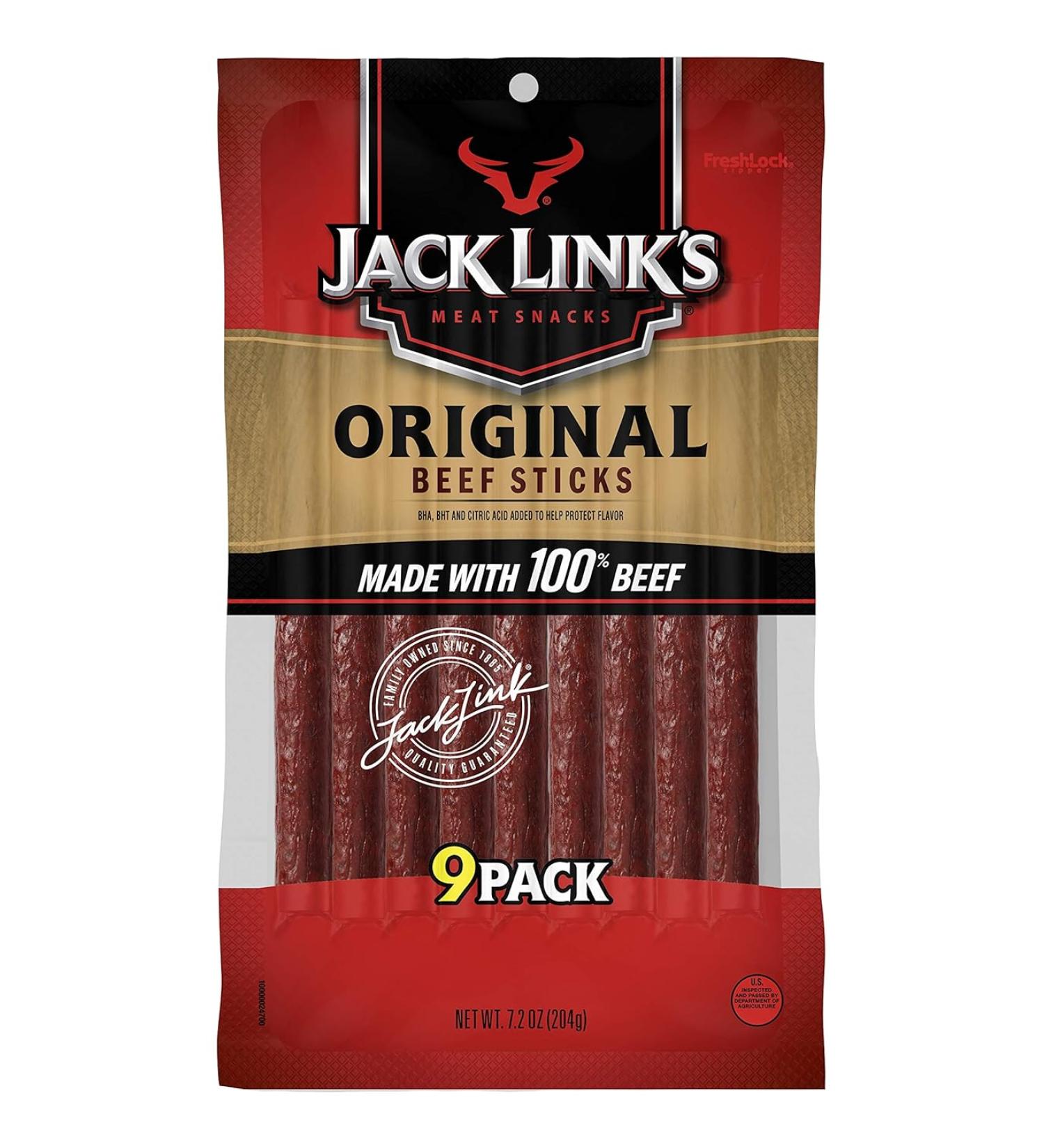 Jack Links Beef Sticks Original - 7.2 Oz - Pack Of 9 - Buy Online on GoSupps.com