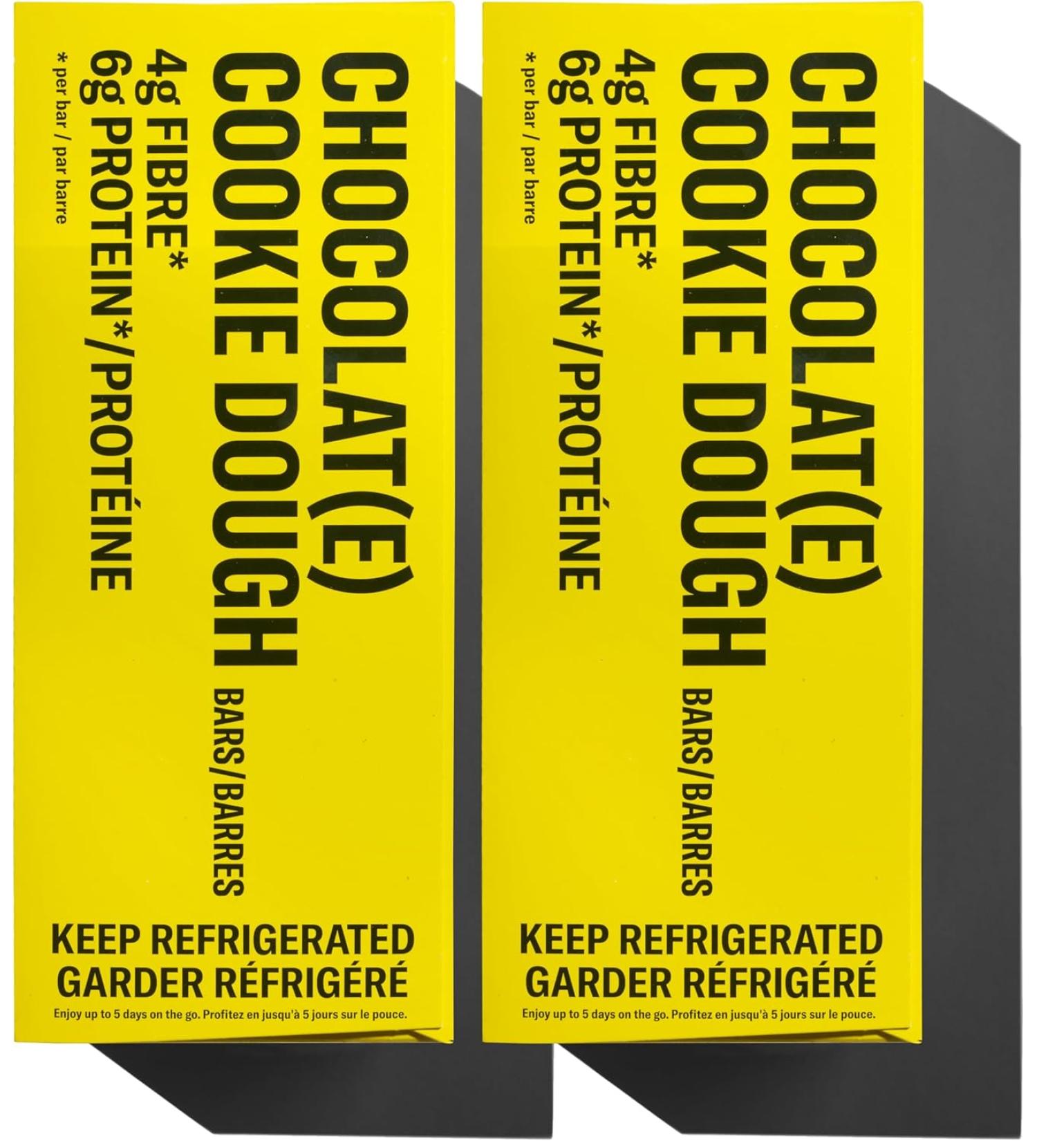 Mid-Day Squares High Protein Chocolate Bars 33g each 2 Pack 24 Squares Cookie Dough Flavour 20 Day Supply | Made with Real Chocolate 6g Plant Protein 4g Fiber Certified Vegan Gluten Free Cookie Dough 12 count (Pack of 2) - Buy Online on GoSupps.com