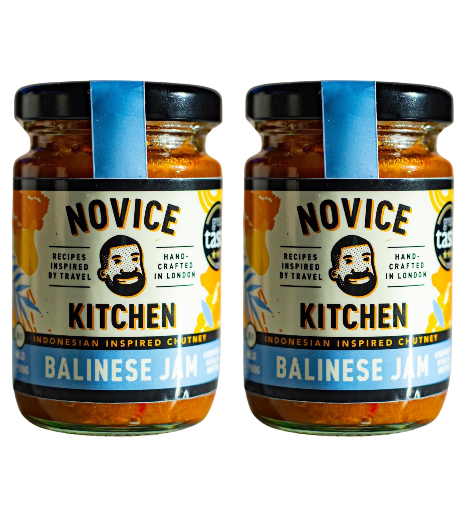 Novice Kitchen Balinese Jam 110ml Pack of 2 | Mild Sambal Inspired Chilli Jam | Bold Aromatic & Tangy Flavours | Marinade or Enjoy with Cheese & Crackers | - Buy Online on GoSupps.com