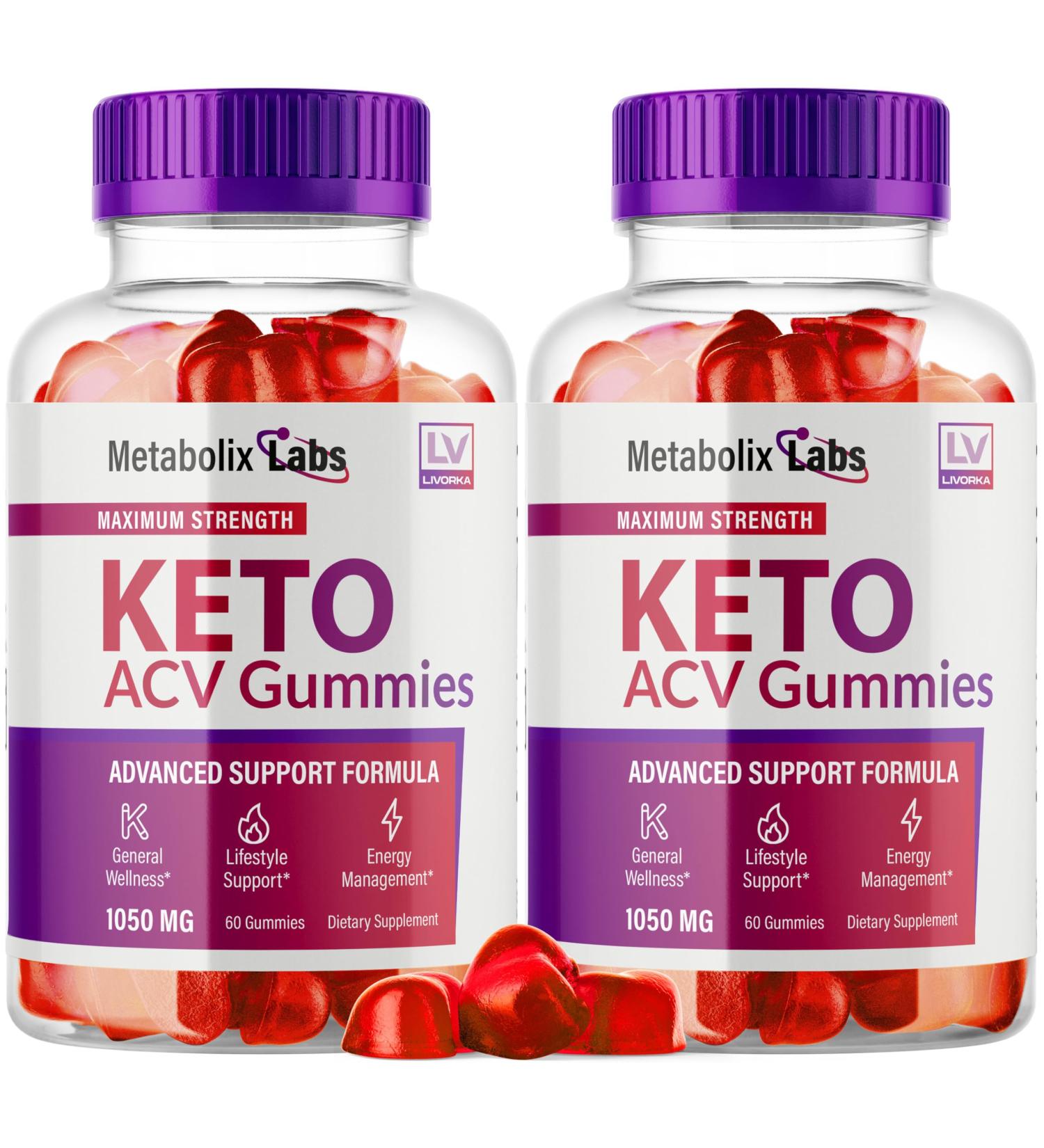 Buy Metabolix Labs ACV Gummies (2 Pack) - Advanced Apple Cider Vinegar Formula 120 Gummies for 2 Months International Shipping Available - Buy Online on GoSupps.com