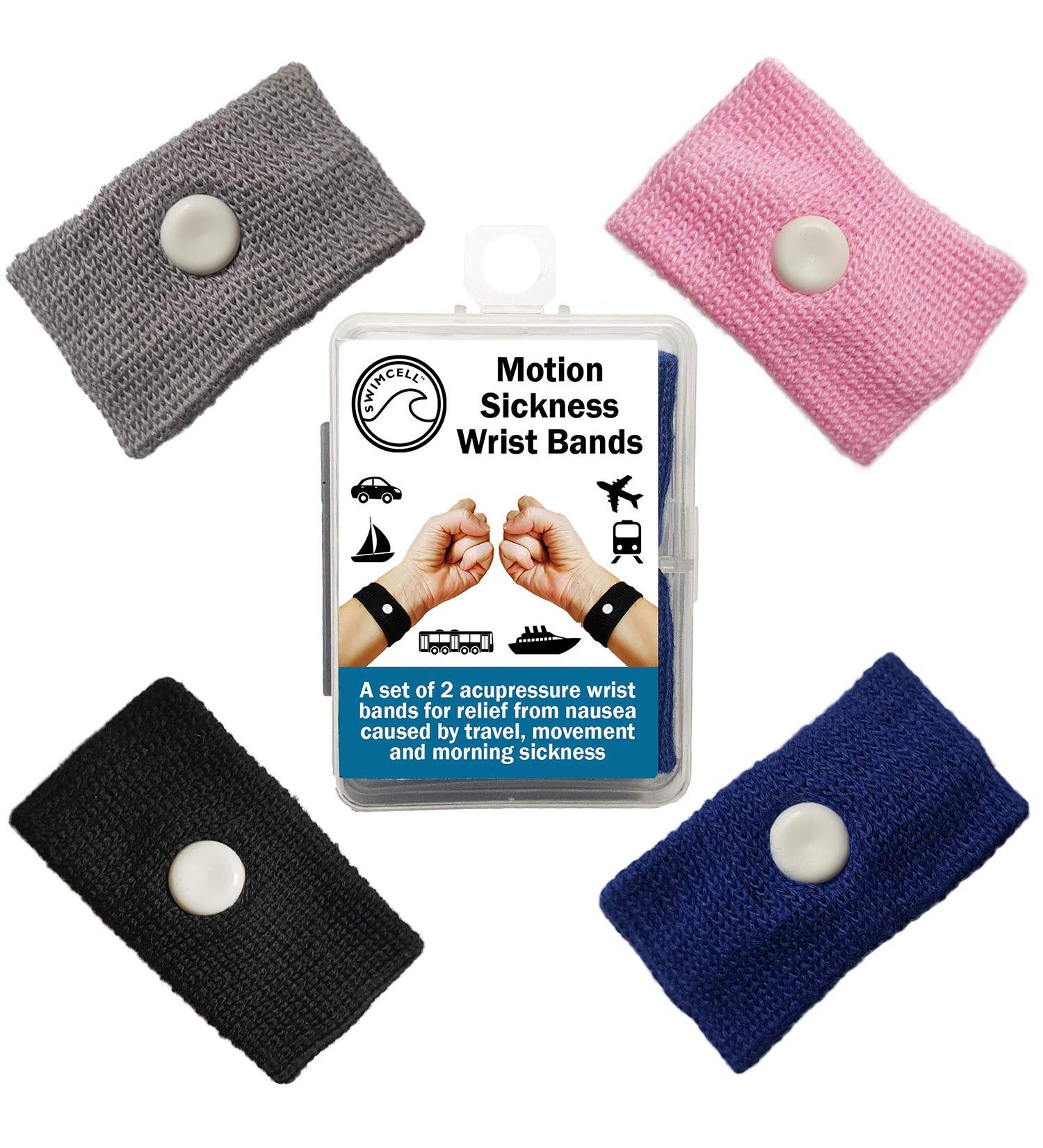 SwimCell Travel Sickness Bands - Adult & Children Wristbands for Morning Sickness Relief (Pink) - 1 Pair - Buy Online on GoSupps.com