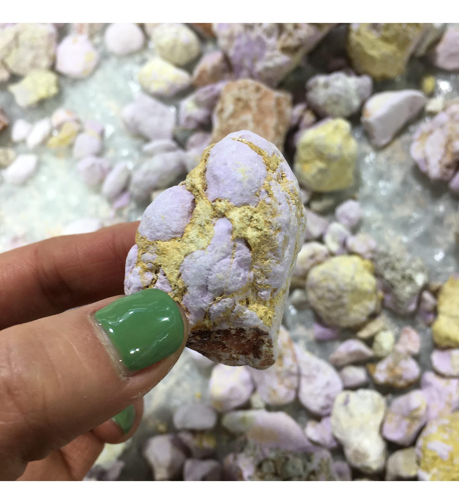 Natural Crystal Rough Natural Lepidolite Slice Rough Ziyun Mother Rock Stones Luminous Specimen Purple Mica for DecoratiGift Can be Used for (Size : 100-150) (Size : 100-150g) - Buy Online on GoSupps.com