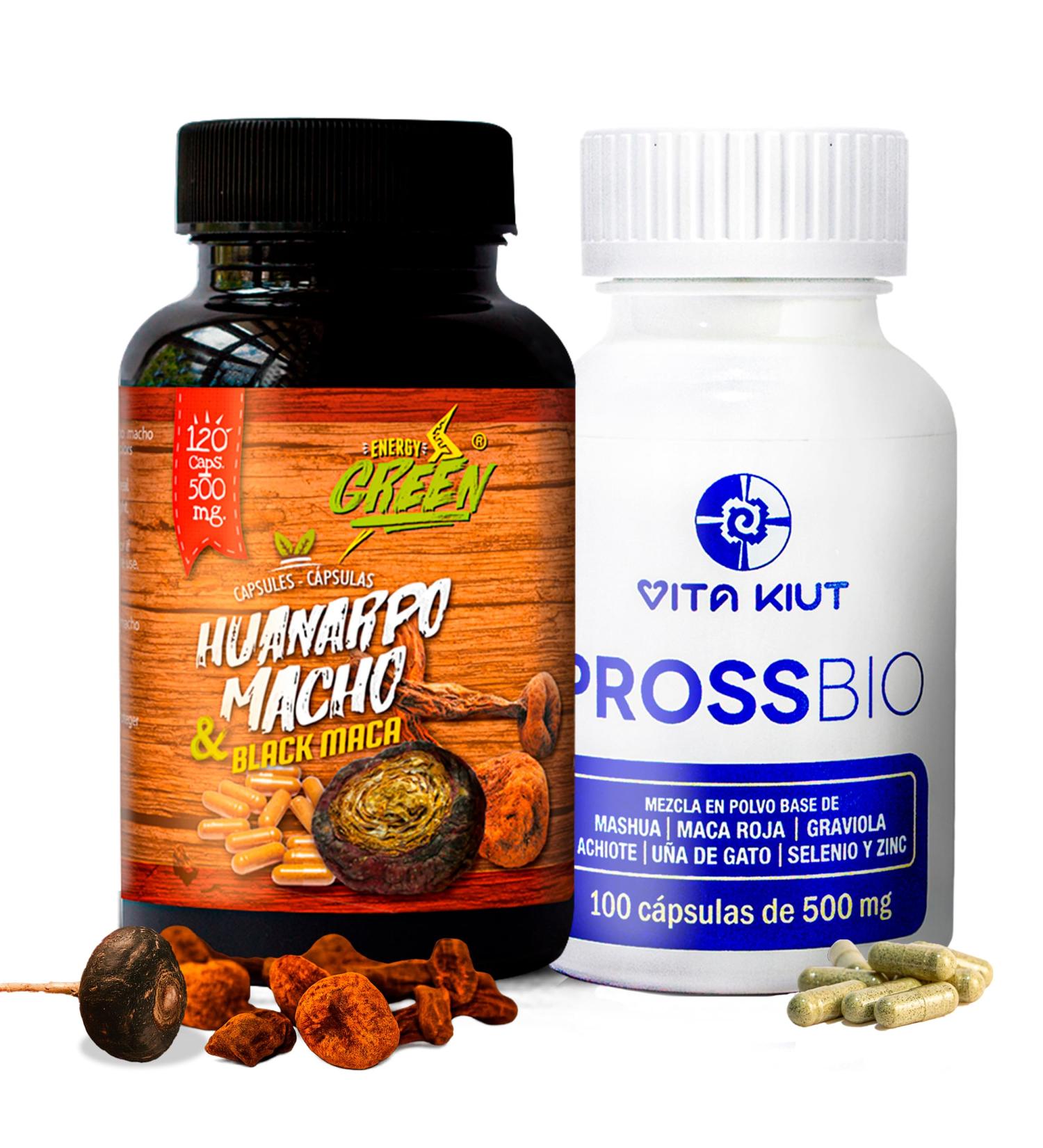 Men s Wellness Bundle Huanarpo Macho & Black Maca 120 Capsules + Prossbio Herbal Blend 100 Capsules Premium Natural Support Non-GMO - Buy Online on GoSupps.com