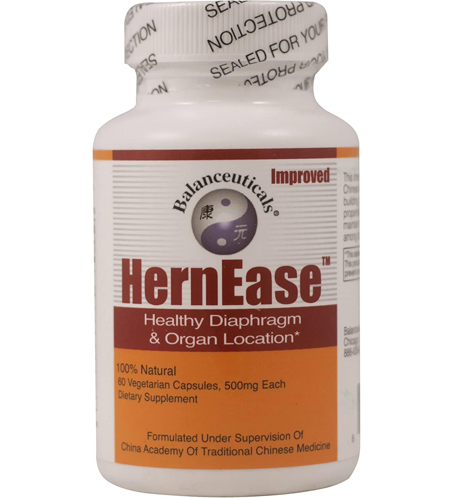 Balanceuticals HernEase - Natural Relief for Hernias - 60 Capsules - Buy Online on GoSupps.com