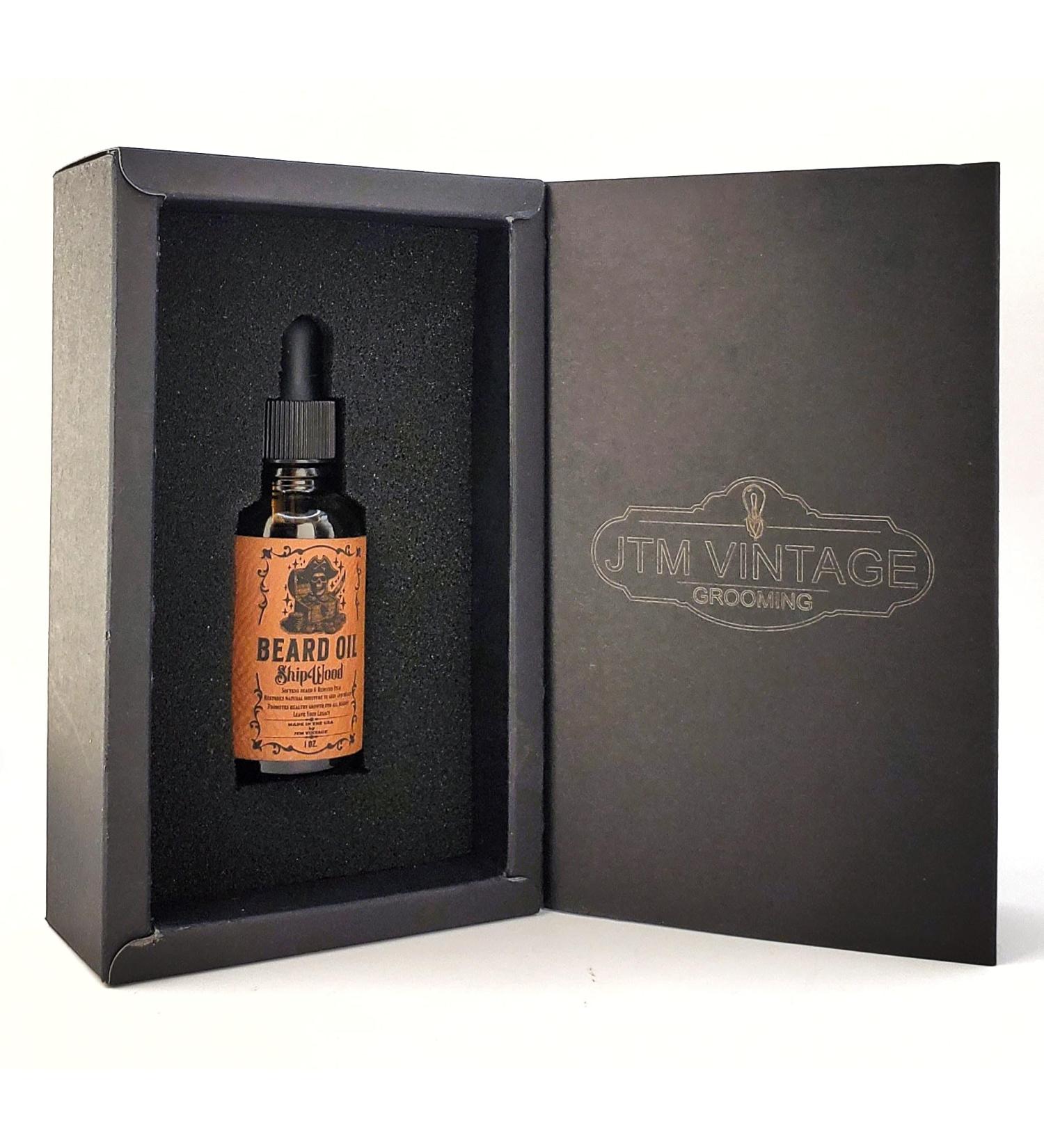 JTM Vintage ShipWood Beard Oil | Premium Natural Grooming for Men | International Shipping Available - Buy Online on GoSupps.com