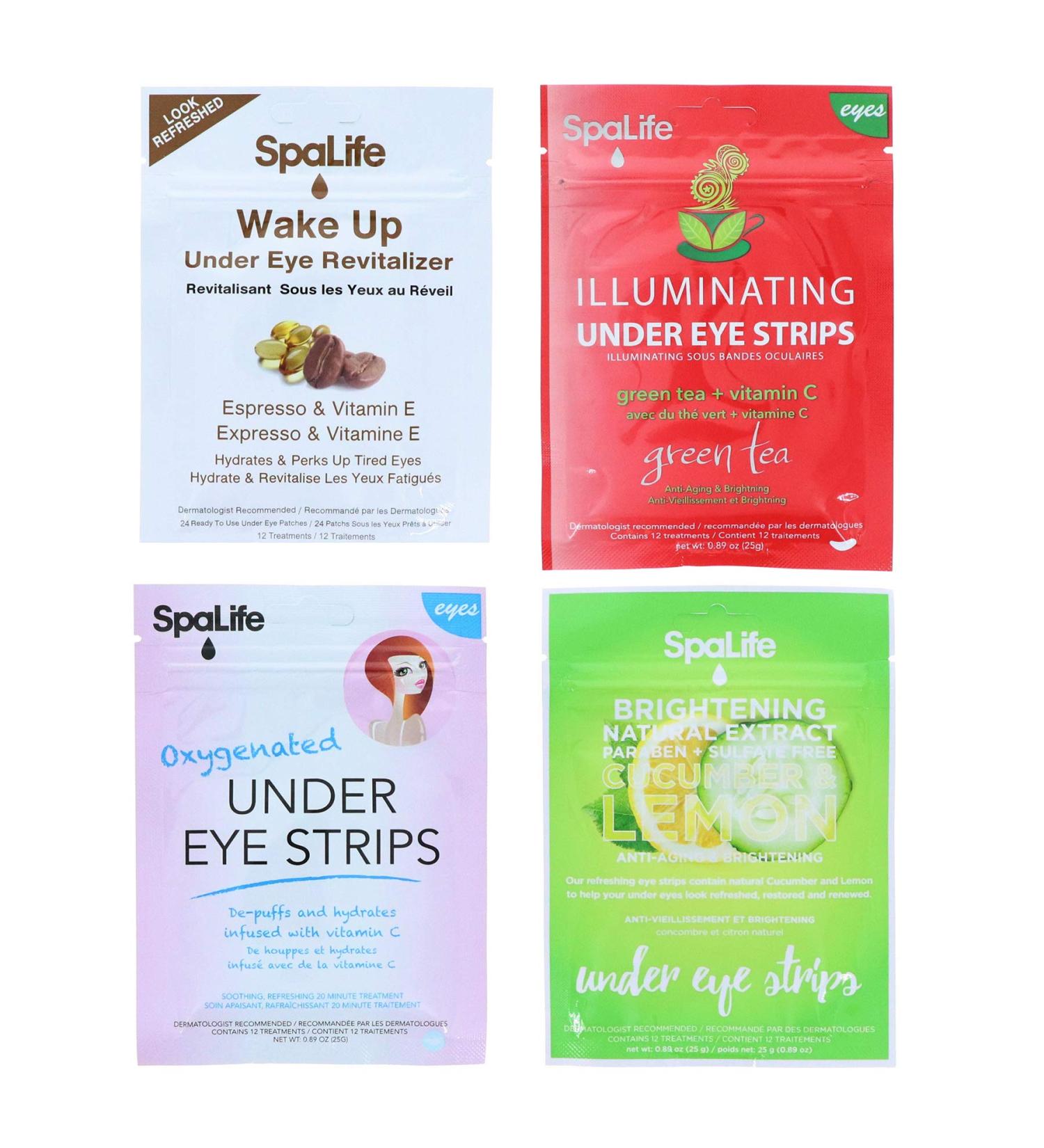 SpaLife Anti-Aging Under Eye Strips - Reduce Dark Circles & Wrinkles (48 Treatments) - Buy Online on GoSupps.com
