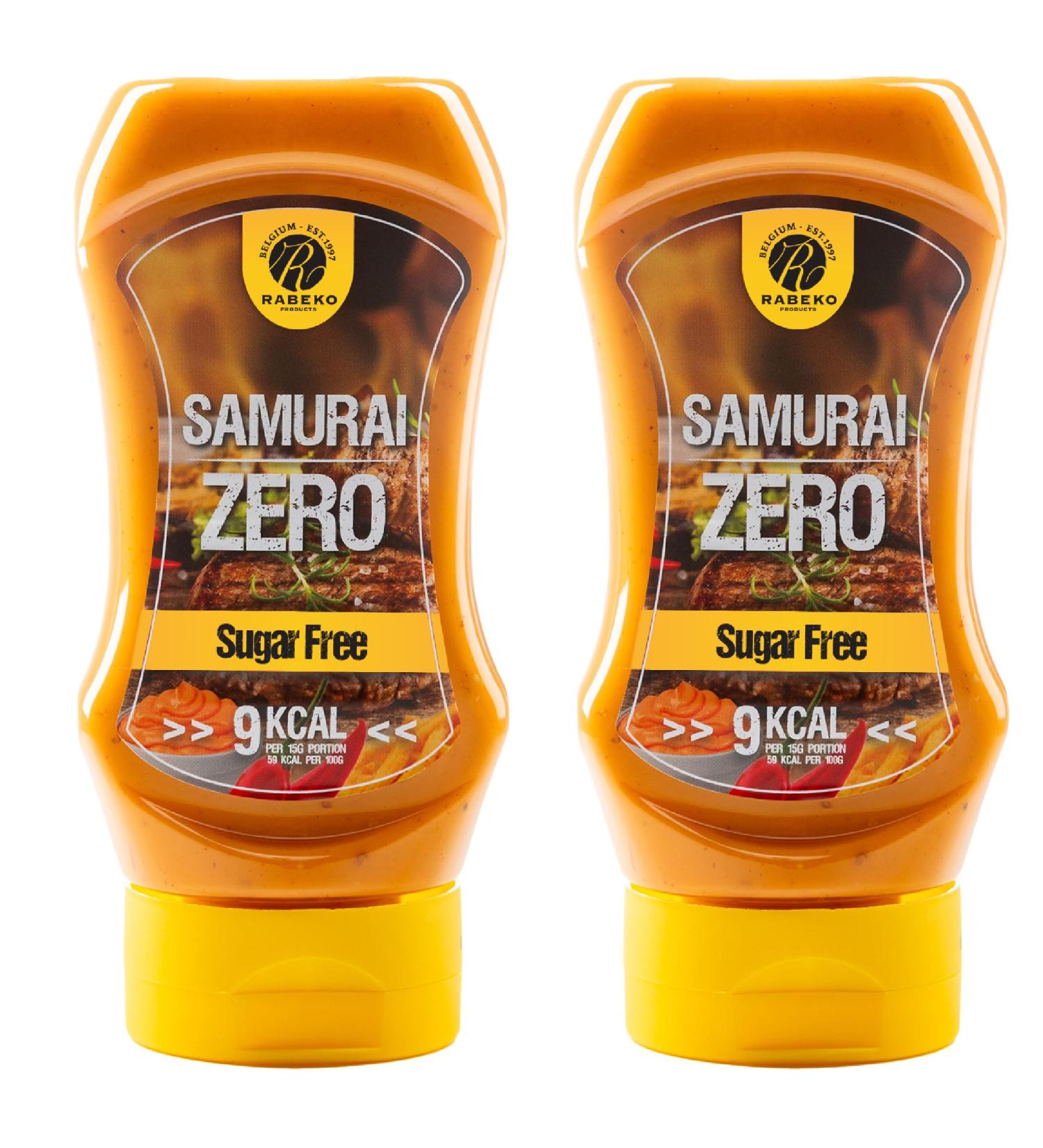 Rabeko Zero Sauce - Samurai 2 x 350 ml sans sucre et peu de mati res grasses - produits sains faible en glucides et en calories pour salades frites burgers grillades - sans gluten ni lactose samoura lot de 2 - Buy Online on GoSupps.com