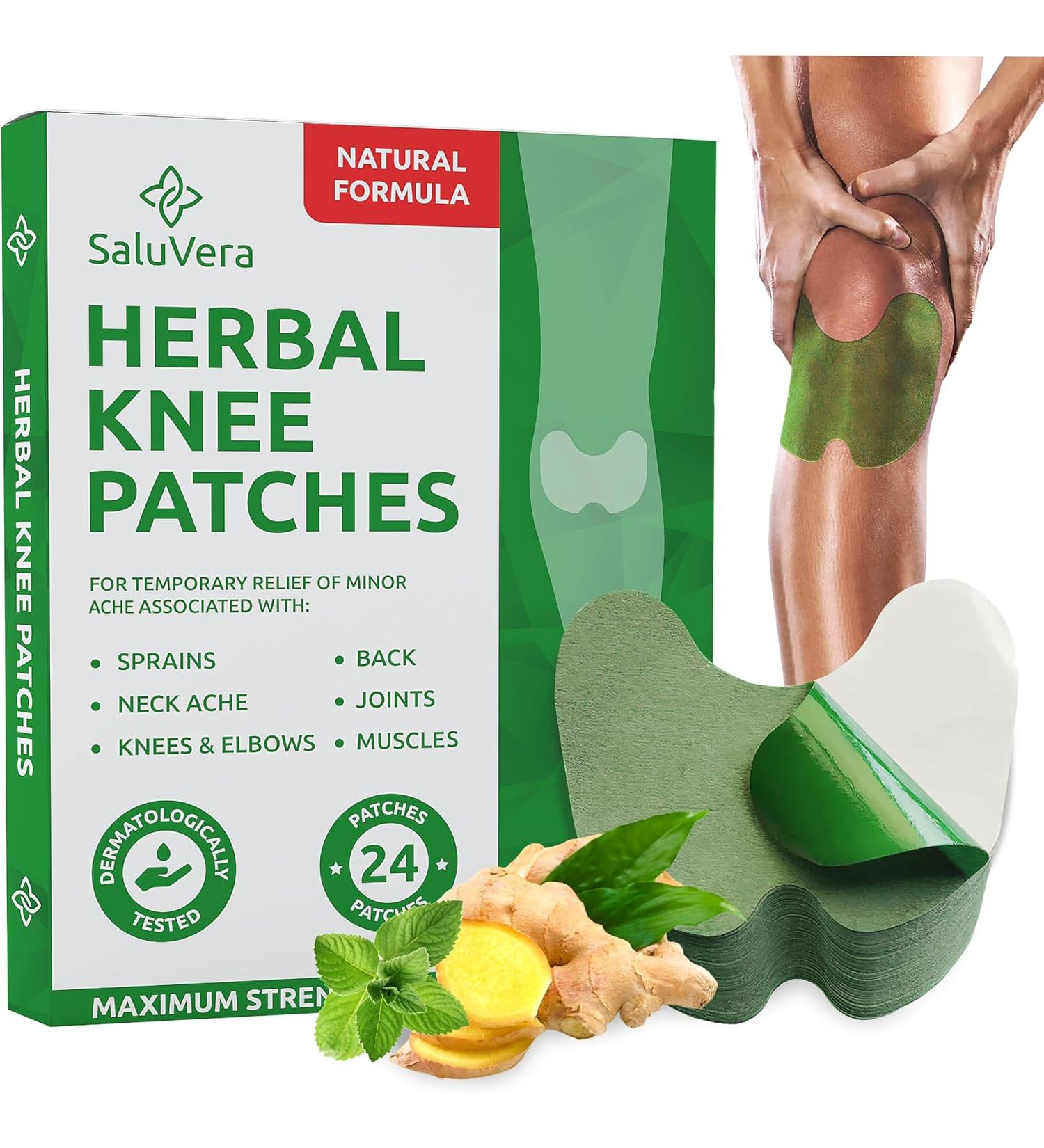 SaluVera Warming Herbal Plaster Patches Knee Patches Heat Patches for Women and Men 24 Count - Buy Online on GoSupps.com