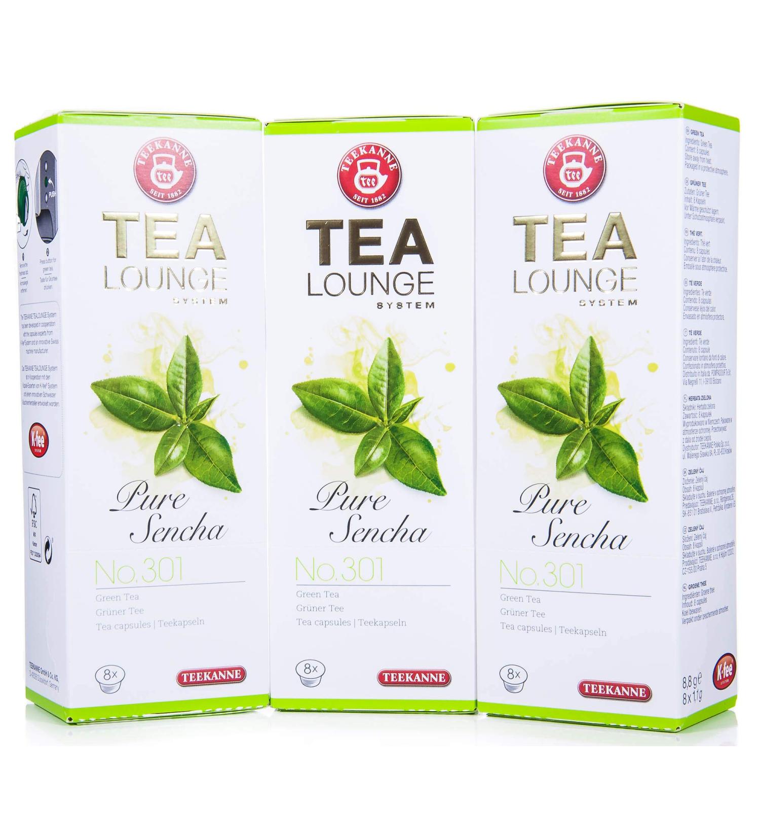  Tealounge Pure Sencha No. 301 Teapot with 3 x 8 capsules - Buy Online on GoSupps.com