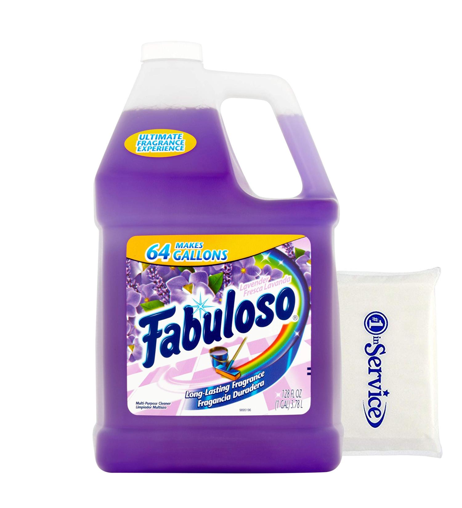 Fabuloso Lavender Purple 64 Gallon Multi-Purpose Cleaner + Wallet Tissue Pack 128 Fl Oz - Buy Online on GoSupps.com