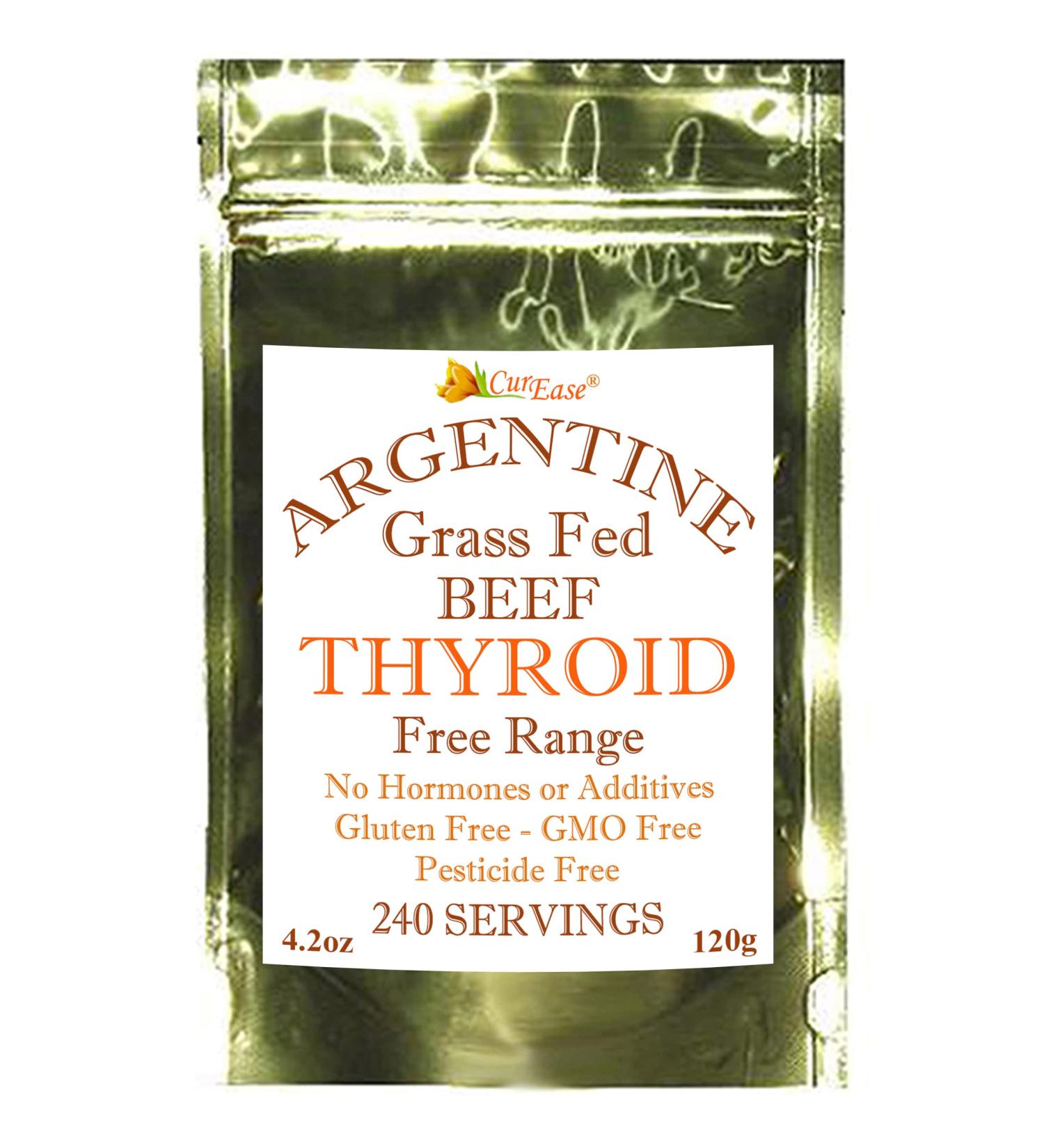 Beef Thyroid Powder - Grass Fed & Finished Argentine (4.2oz) - Buy Online on GoSupps.com