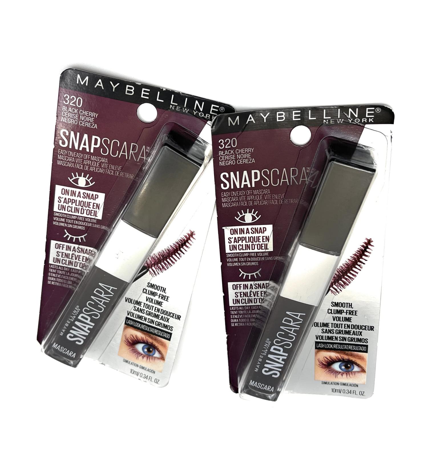 New York Snapscara Washable Mascara 320 Black Cherry - Pack of 2 - Buy Online on GoSupps.com