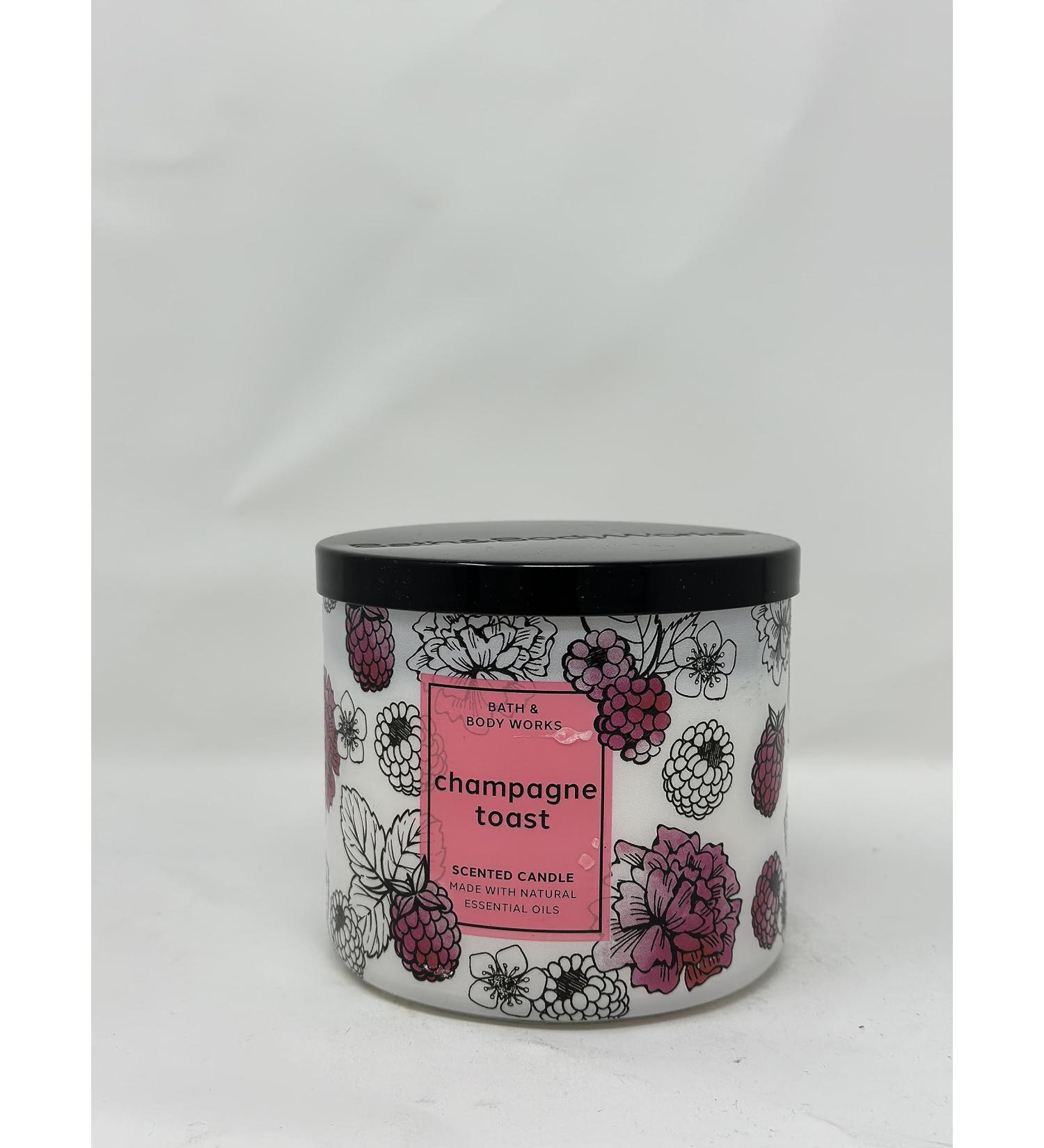 Champagne Toast 3 Wick Candle 14.5 oz / 411 g (Made with Natural Essential Oils)