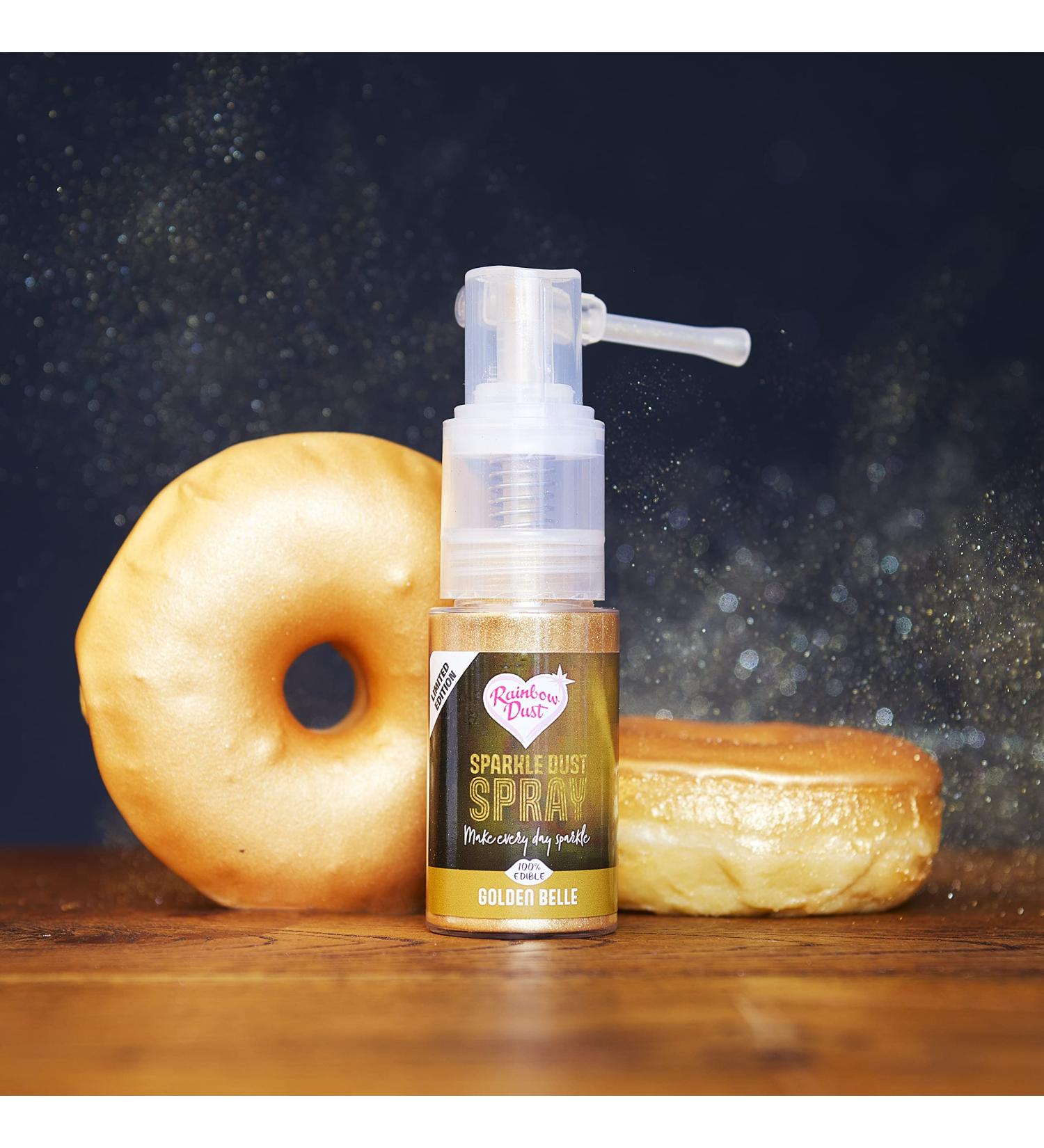 LGT RBD Sparkle Dust Spray Pump 10g Edible Glitter Cake Decorations. Food Icing Colouring. Snow White Golden Belle and Ruby Slipper. (Golden Belle) - Buy Online on GoSupps.com