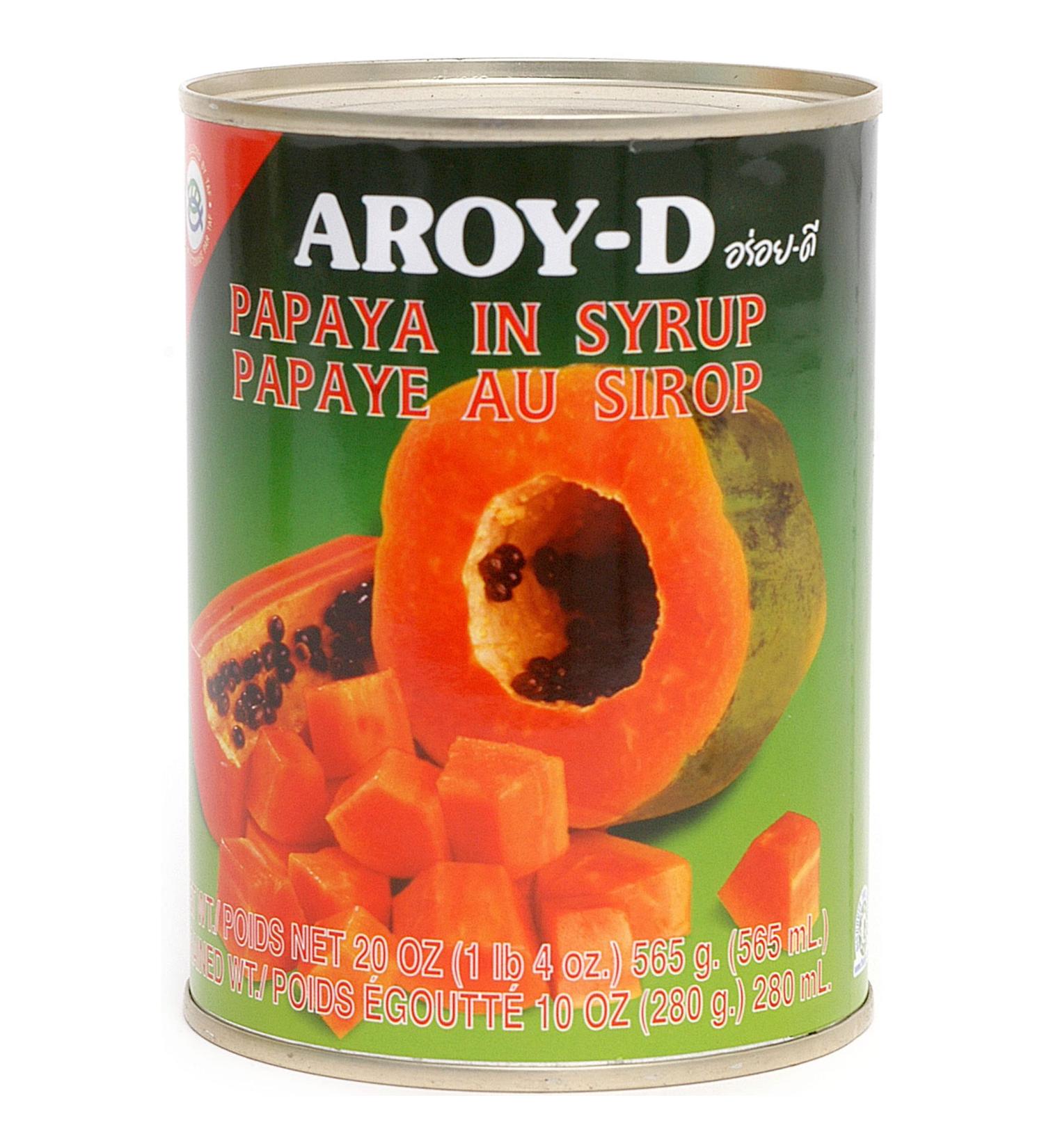 AROY-D Papaye au Sirop 0.56 kg 1 Unit 560 g (Lot de 1)