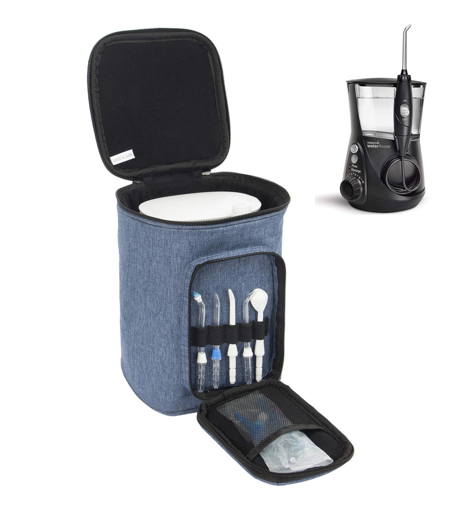 PACMAXI Water Flosser Carrying Bag - Portable Storage for Travel & Camping | Dark Blue Waterpik Accessories Bag - Buy Online on GoSupps.com