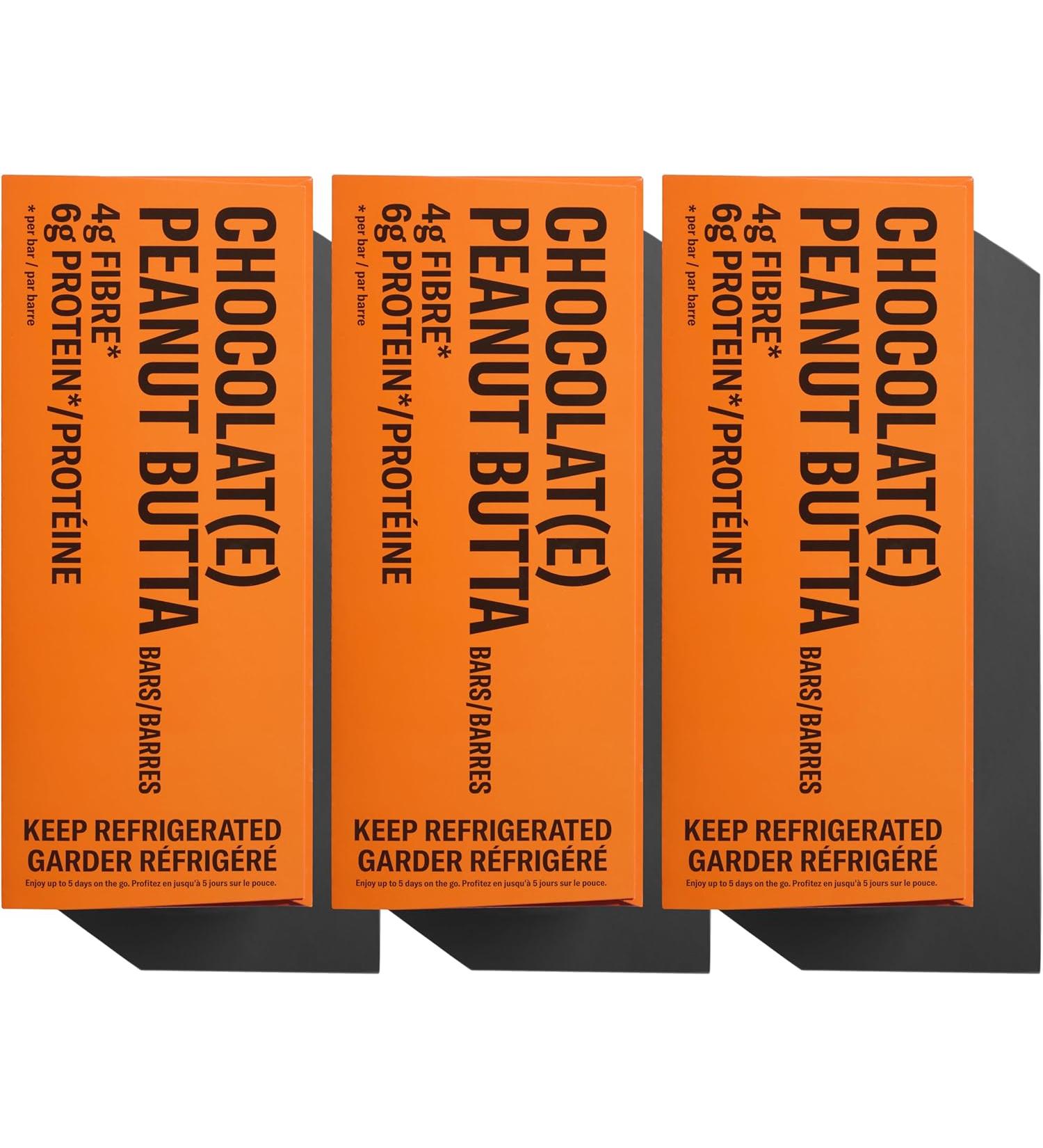 Mid-Day Squares Peanut Butta Bars 33g each 3 Packs (36 Squares) | Made with Real Chocolate 6g Plant Protein 4g Fiber Gluten Free Certified Vegan Peanut Butta 12 Count (Pack of 3) - Buy Online on GoSupps.com
