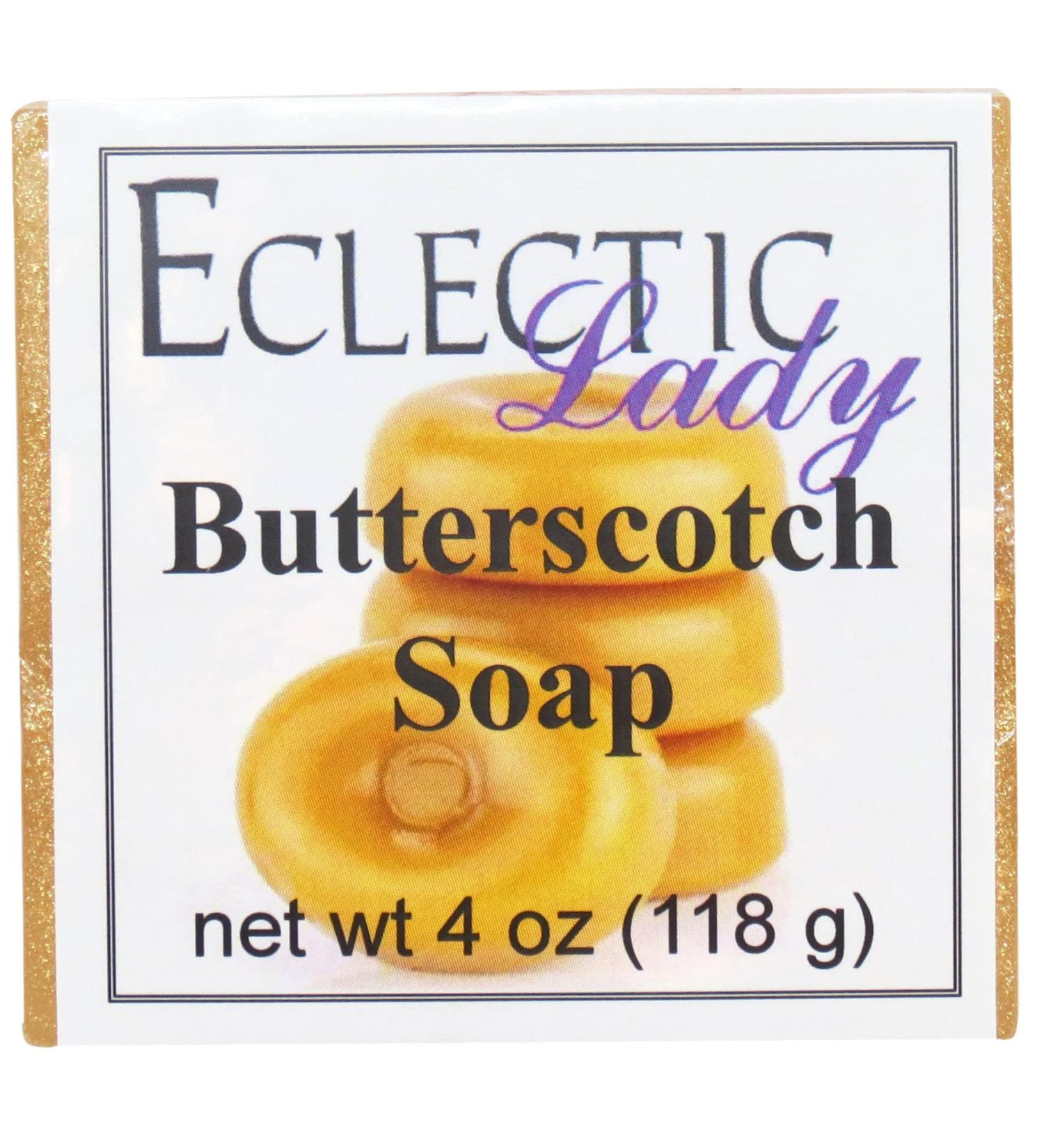 Butterscotch Glycerin Soap - Natural 4 oz Bar by Eclectic Lady | Moisturizing & Luxurious | Shop Internationally - Buy Online on GoSupps.com