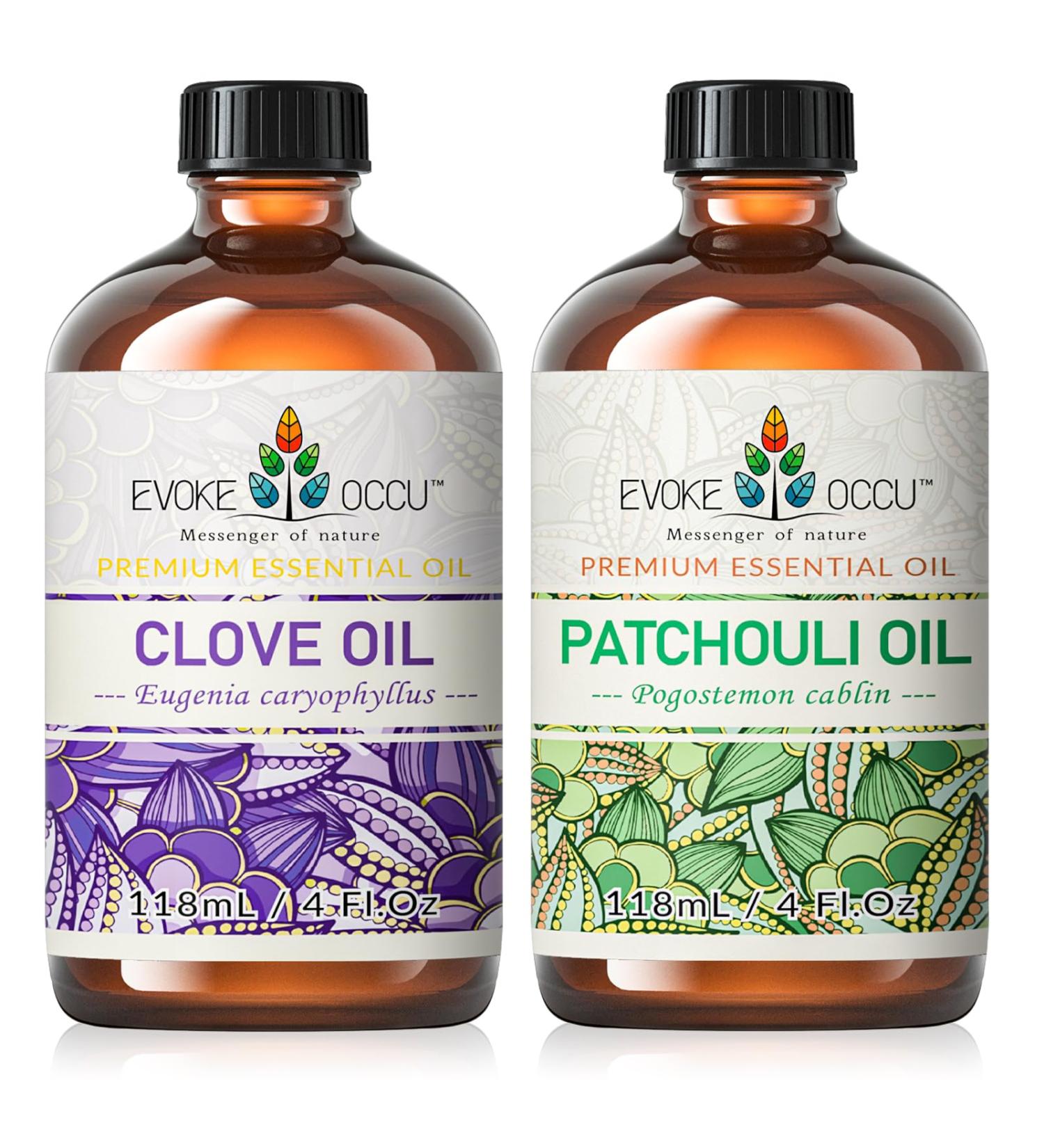 EVOKE OCCU Clove Essential Oil and Patchouli Essential Oil - 4 Fl Oz - Buy Online on GoSupps.com