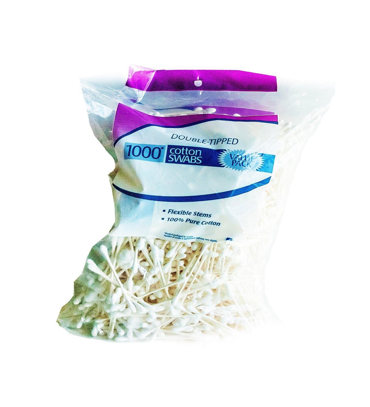 1000ct Cotton Swabs Bag