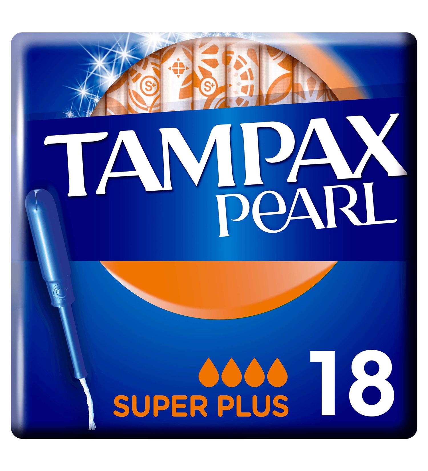 Buy Tampax Pearl Super Plus 18 - Super Absorbent Tampons for Ultimate Comfort | International Shipping Available - Buy Online on GoSupps.com