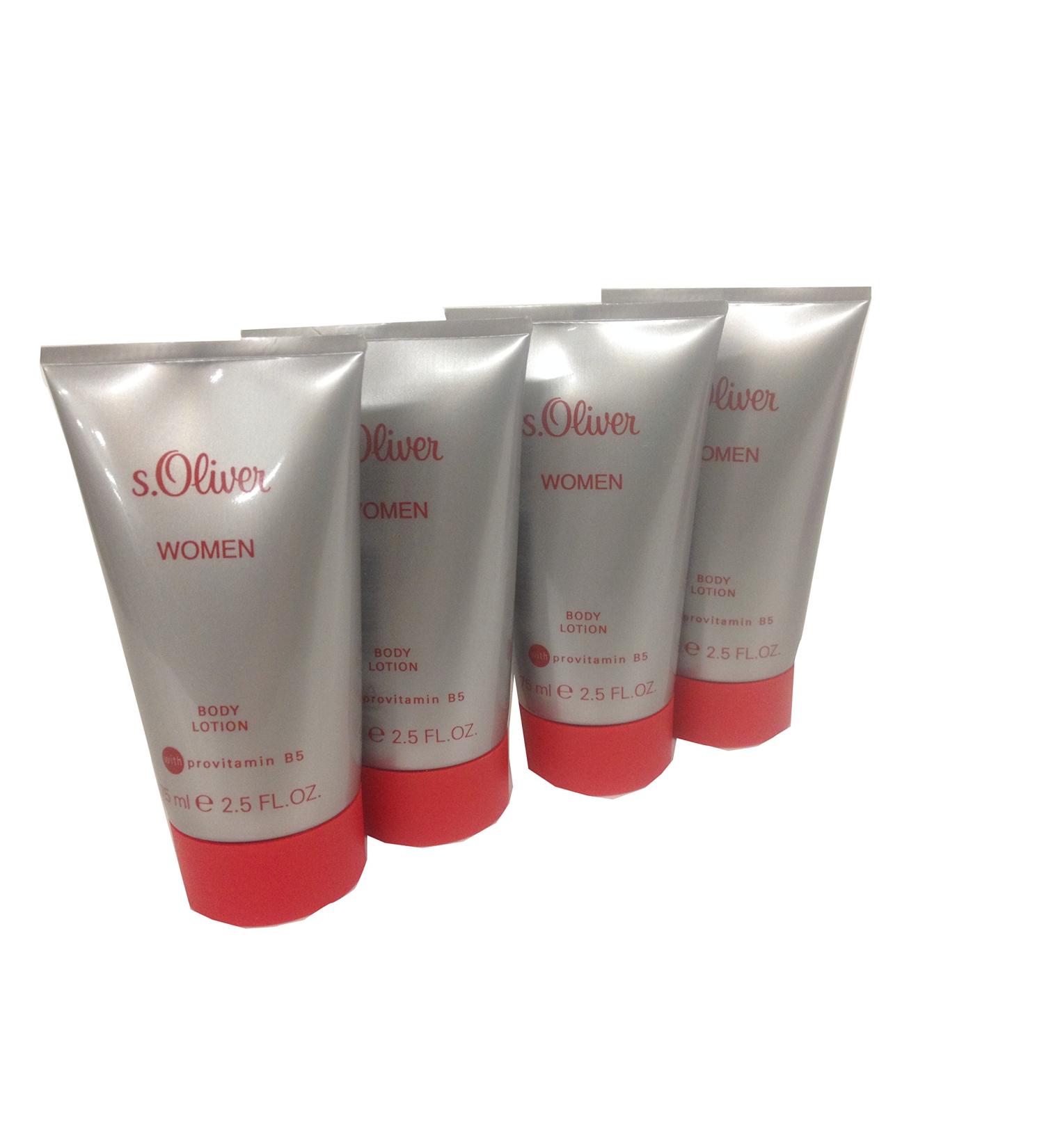 S. Oliver Woman Body Lotion with Provitamin B5 4 x 75 ml travel size
