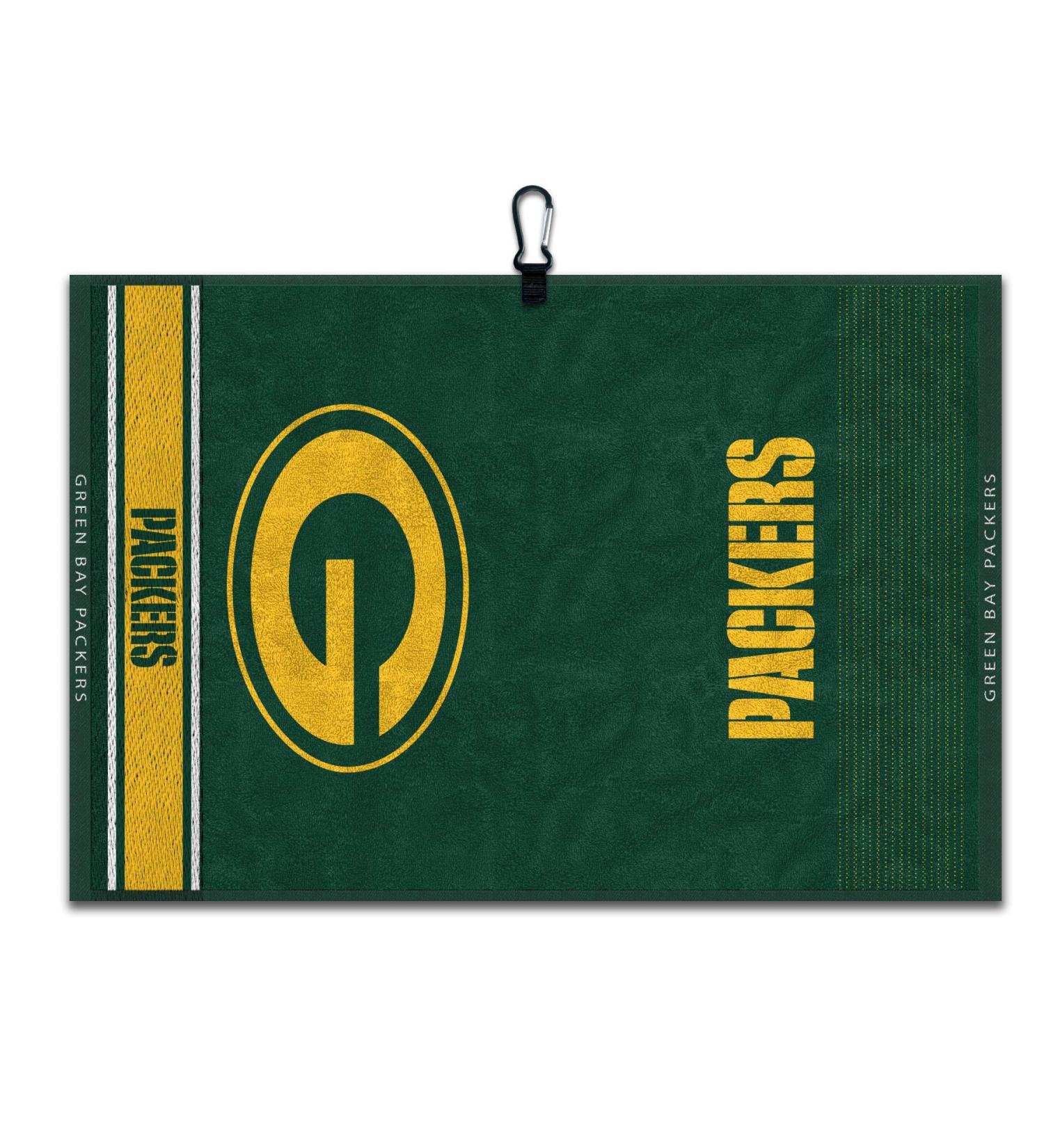 Team Effort Green Bay Packers Face/Club Jacquard Golf Towel