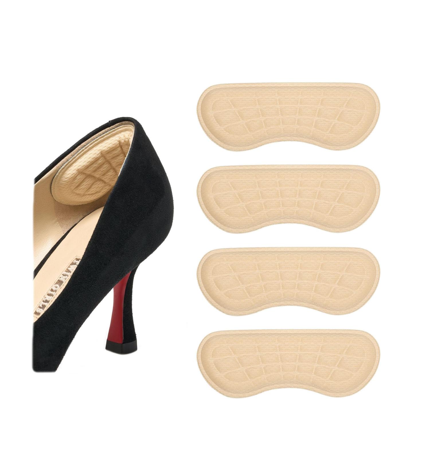 Women Heel Pads - Heel Grips for Loose Shoes | Beige Heel Inserts Protectors (3 Pairs - Buy Online on GoSupps.com