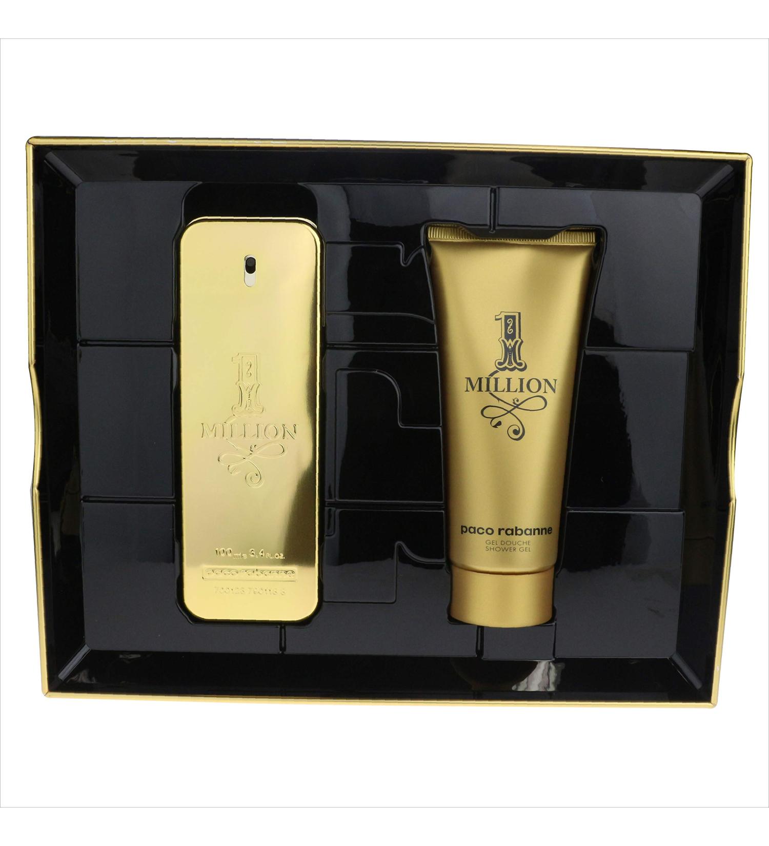 Paco Rabanne One Million For Men 2 Piece Set Tin Box (3.4 Oz Eau De Toilette Spray + 3.4 Oz Shower Gel) 3.4 Ounce (Pack of 1)