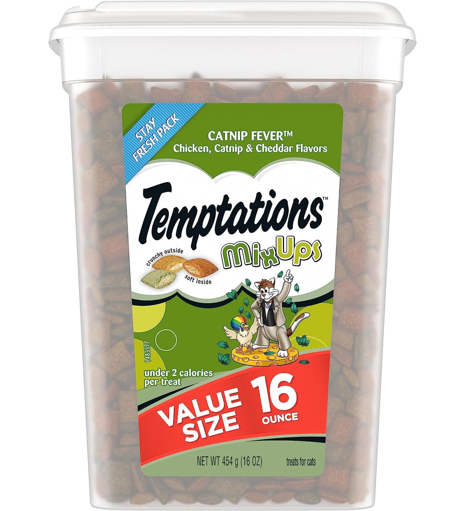 Buy TEMPTATIONS MixUps Cat Treats 16oz Crunchy Soft Premium Flavor Variety