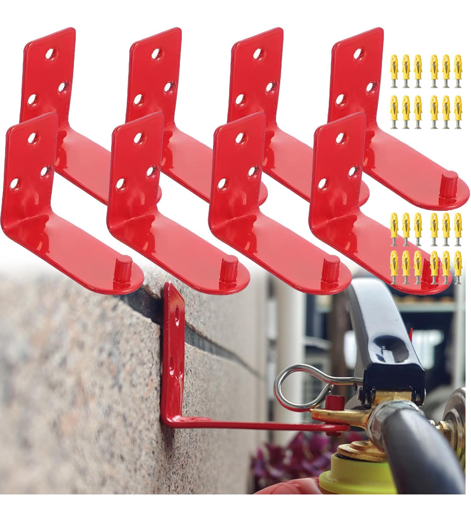  QSLKI 8PCS Fire Extinguisher Holder Universal Fire Extinguisher Holder Fire Hook up to 8 Kg Expansion Screws Home Office Schools Commercial Small and Compact Small and Comfortable Style 1 Model 1 - Buy Online on GoSupps.com