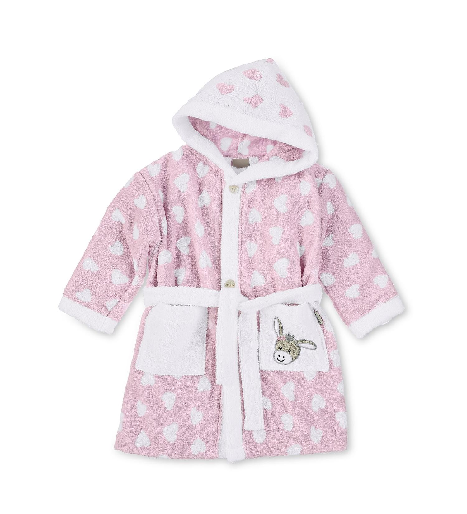 Sterntaler Baby Girls Bathrobe Emmi Girl 104 - Pink Size 98/104 International Shipping Available - Buy Online on GoSupps.com