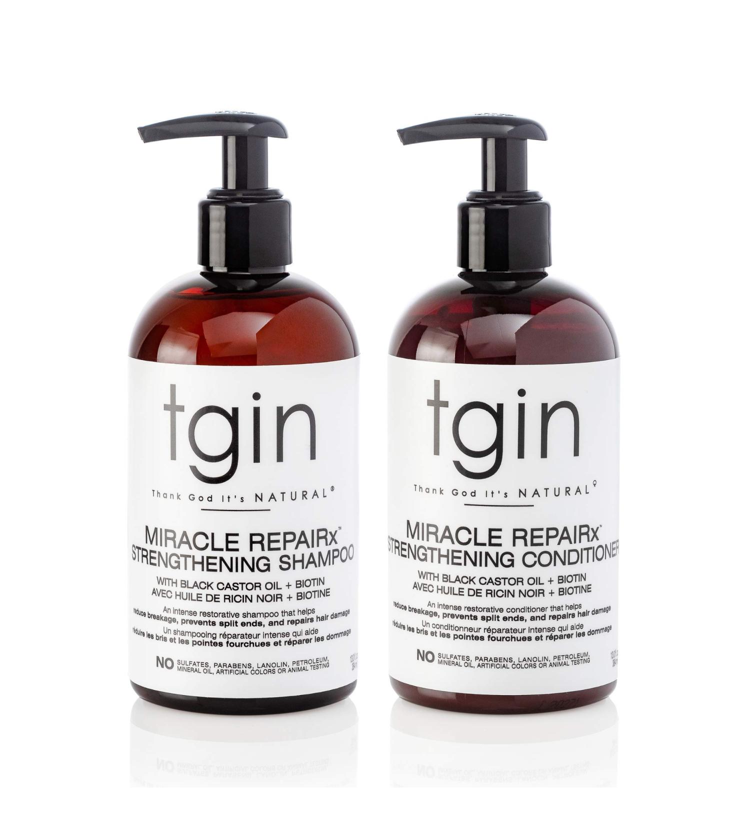 Miracle RepaiRx Shampoo & Conditioner Duo - Repair & Strengthen Damaged Hair - Thank God It's Natural - Buy Online on GoSupps.com