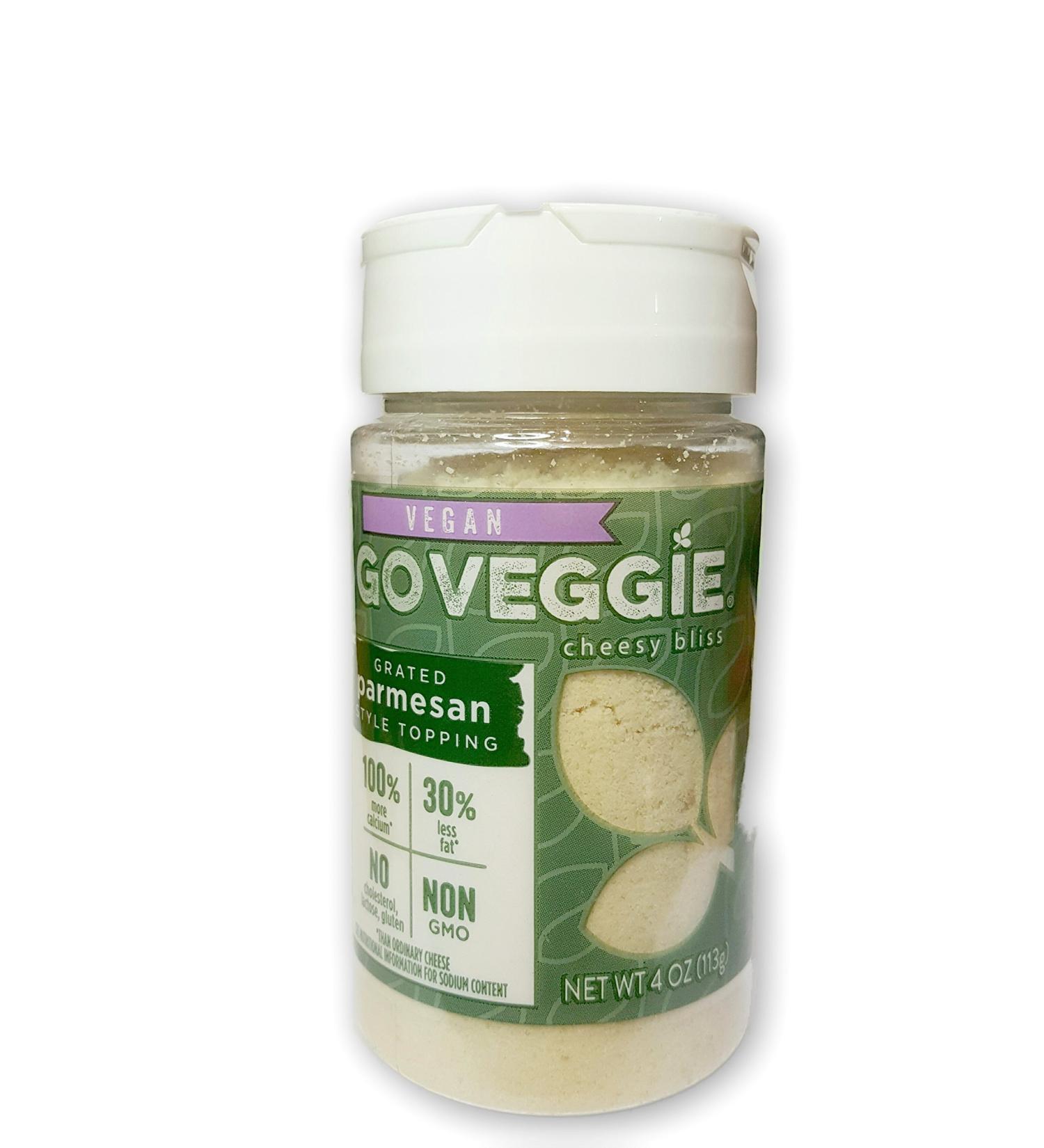 Go Veggie Dairy-Free Grated Topping, Parmesan, 4 oz (Pack of 2)