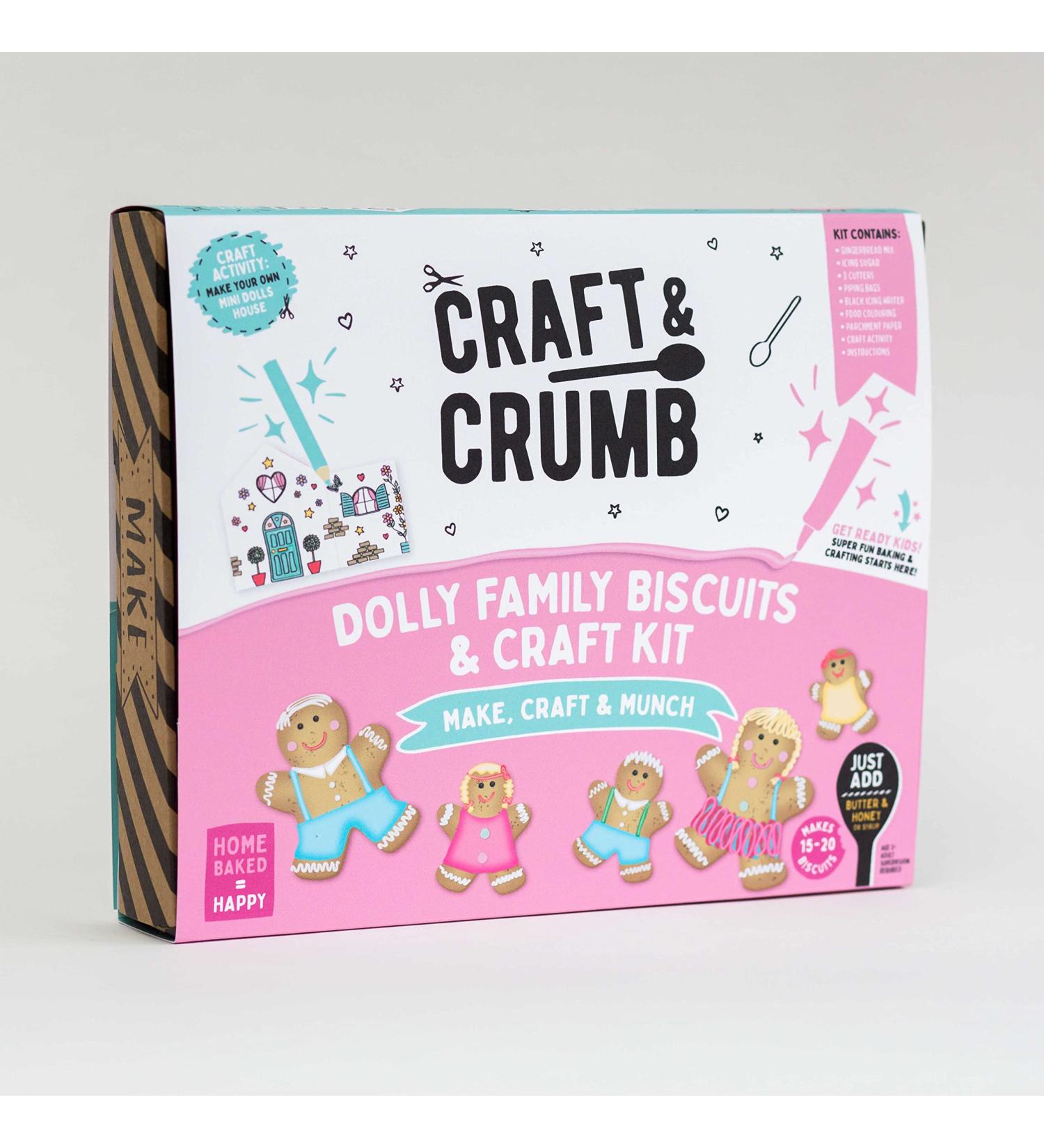 Craft & Crumb Dolly Biscuit Baking & Decorating Kit - Gingerbread Men and Women Summer Activity for Kids 3 & Up - Buy Online on GoSupps.com