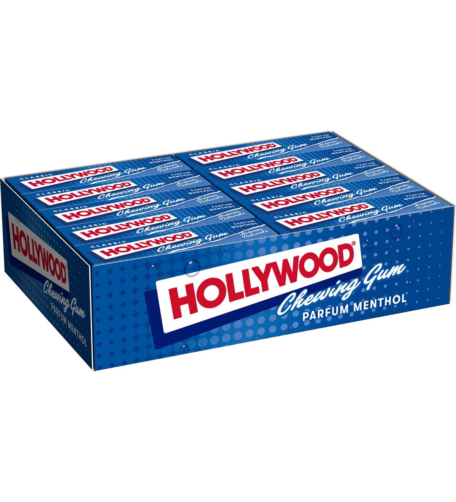 Hollywood Chewing Gum Classic Menthol Natural Flavors - Pack of 20 Packs of 11 Tablets (31g) - Buy Online on GoSupps.com