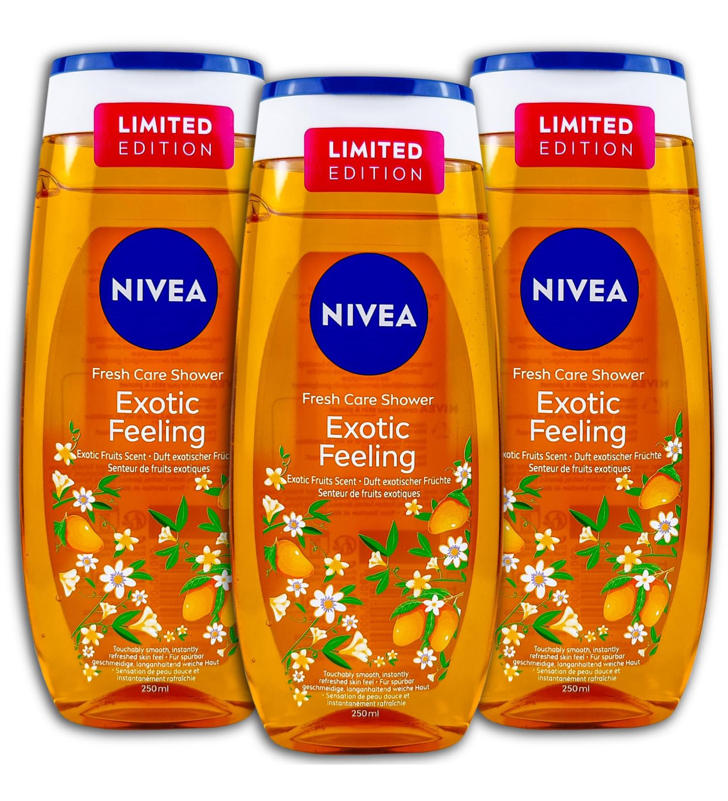 Nivea Exotic Feeling Shower Gel 3 x 250 ml 3 pieces