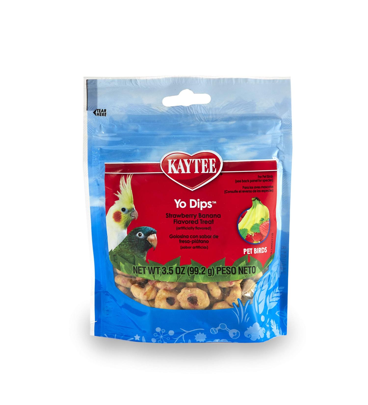 Kaytee Yo Dips Strawberry Banana Treat for All Pet Birds 3.5 oz - Buy Online on GoSupps.com