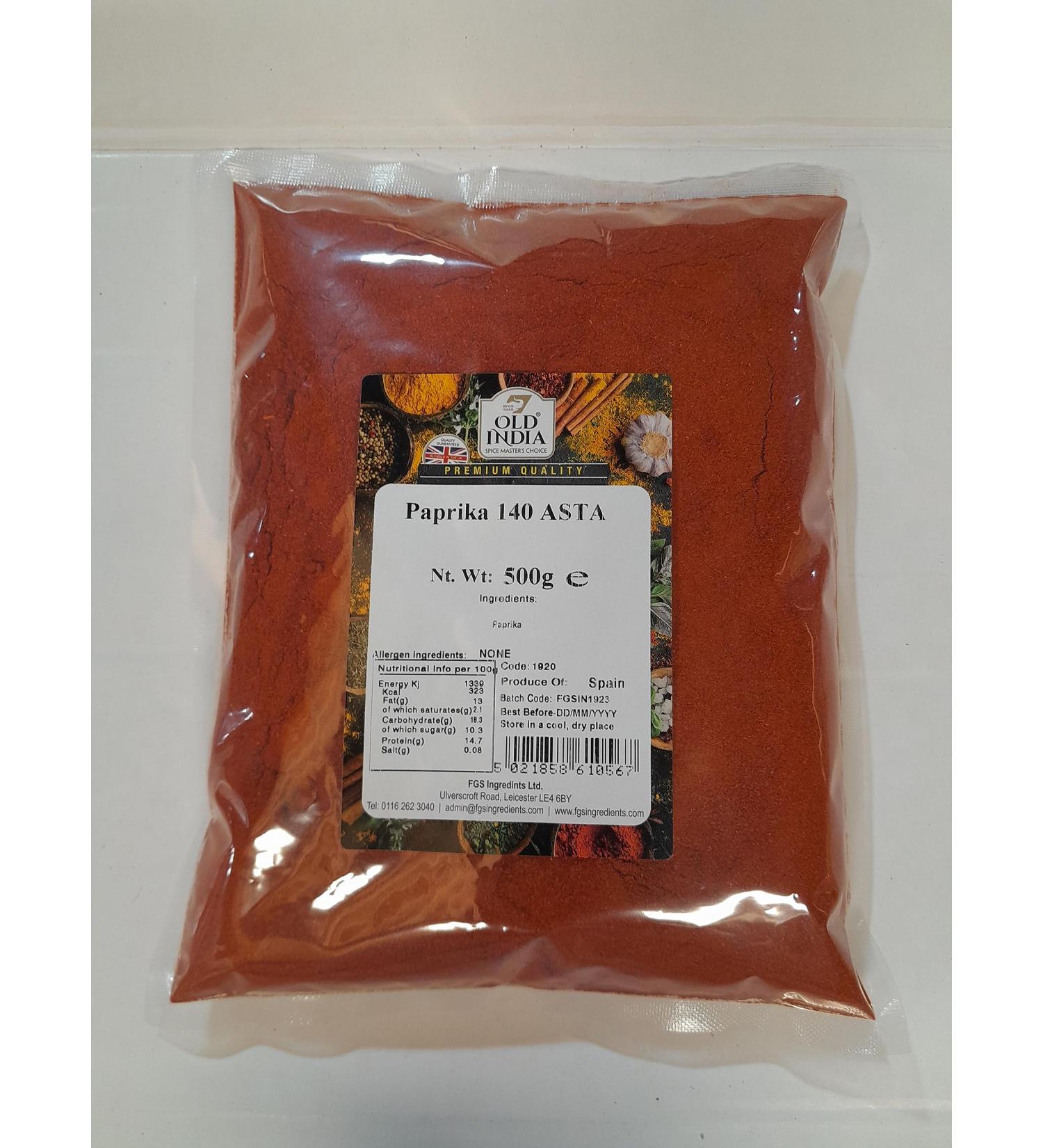 Old India Paprika 140 ASTA 500g
