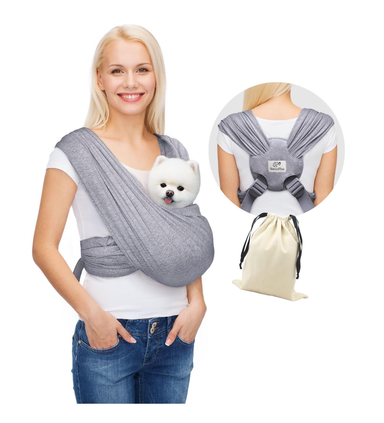Anccoplus Dog Carrier for Small Dogs - Size-Adjustable Pet Stretcher Comfortable Cotton Reduces Back Pain - Ideal for Cats & Dogs - Buy Online on GoSupps.com